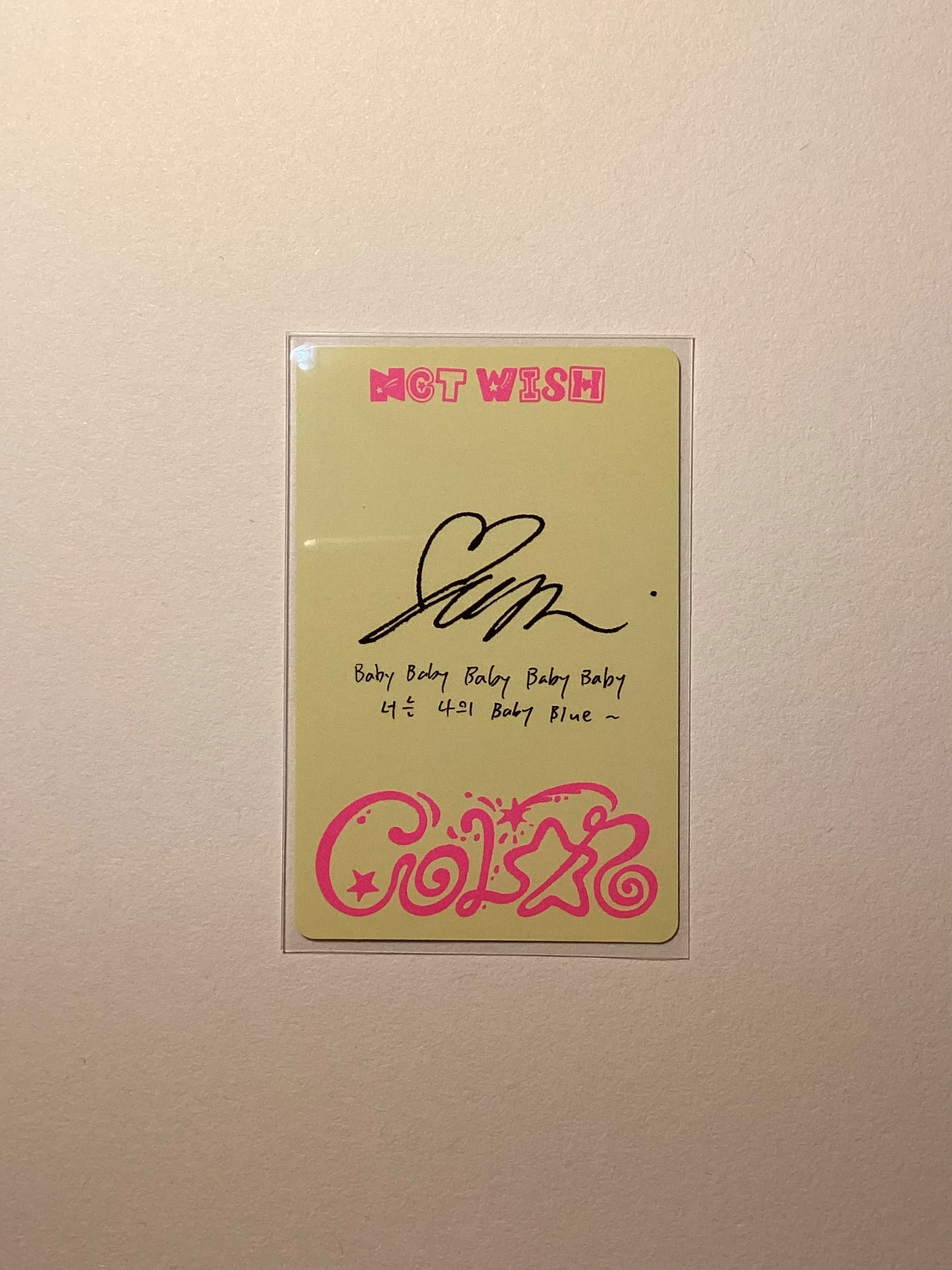 NCT WISH Yushi NCT Wish - Yushi - COLOR Album jewel case version album photocard listing photo 2