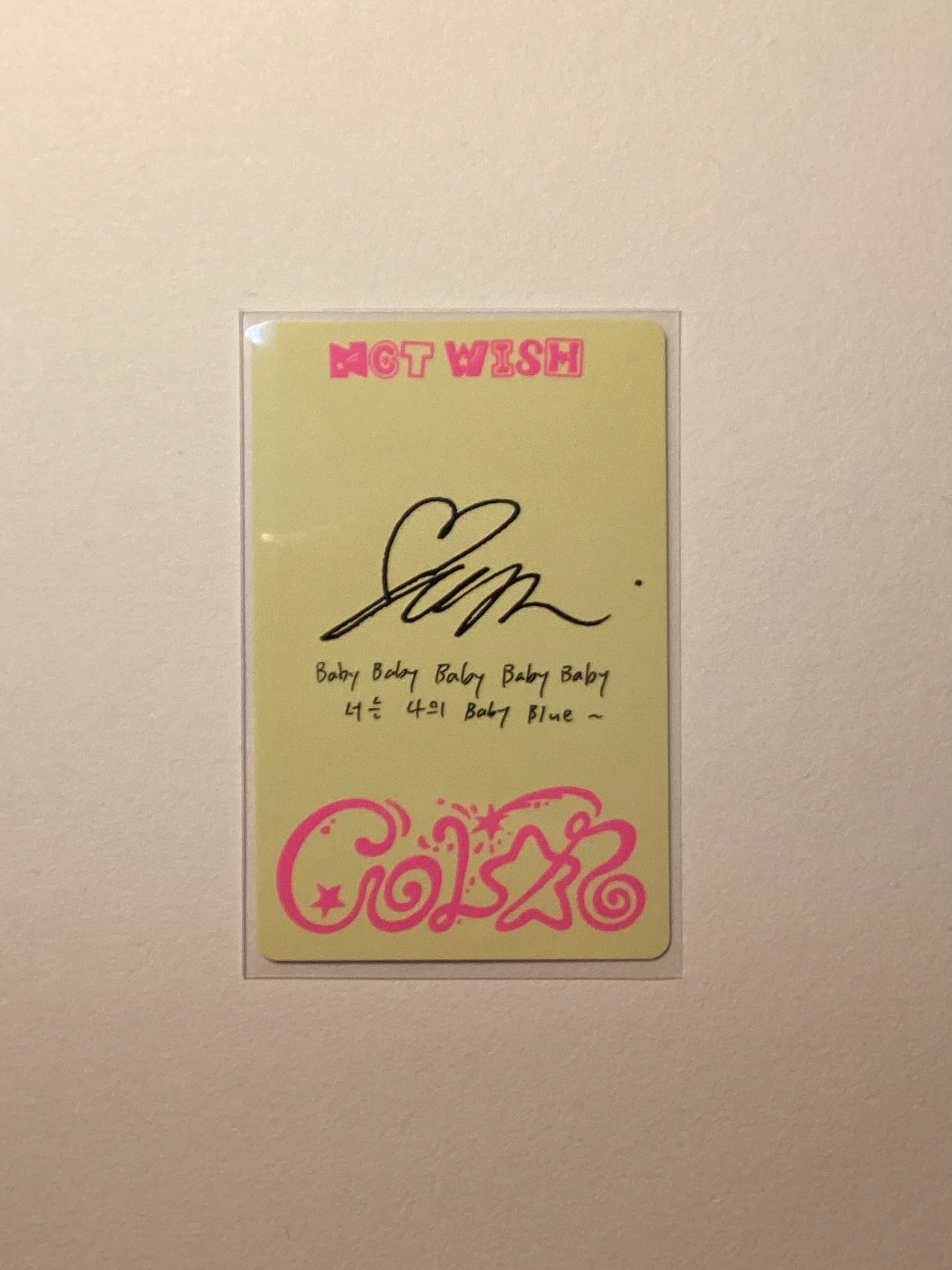 NCT WISH Yushi NCT Wish - Yushi - COLOR Album jewel case version album photocard listing photo 2