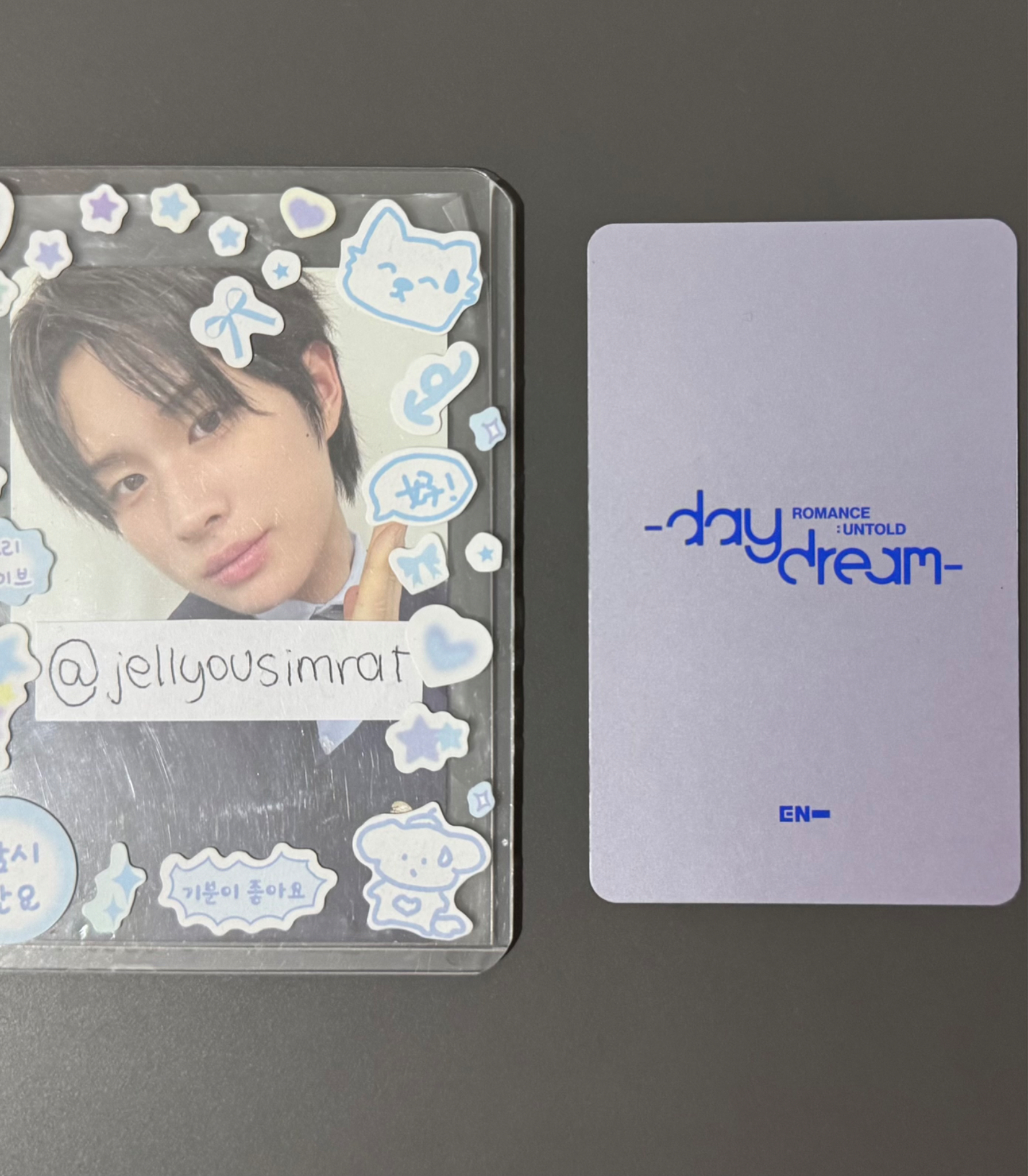 ENHYPEN Jake ENHYPEN - Jake - ROMANCE: UNTOLD-DAYDREAM- Album white midnight version album photocard listing photo 2