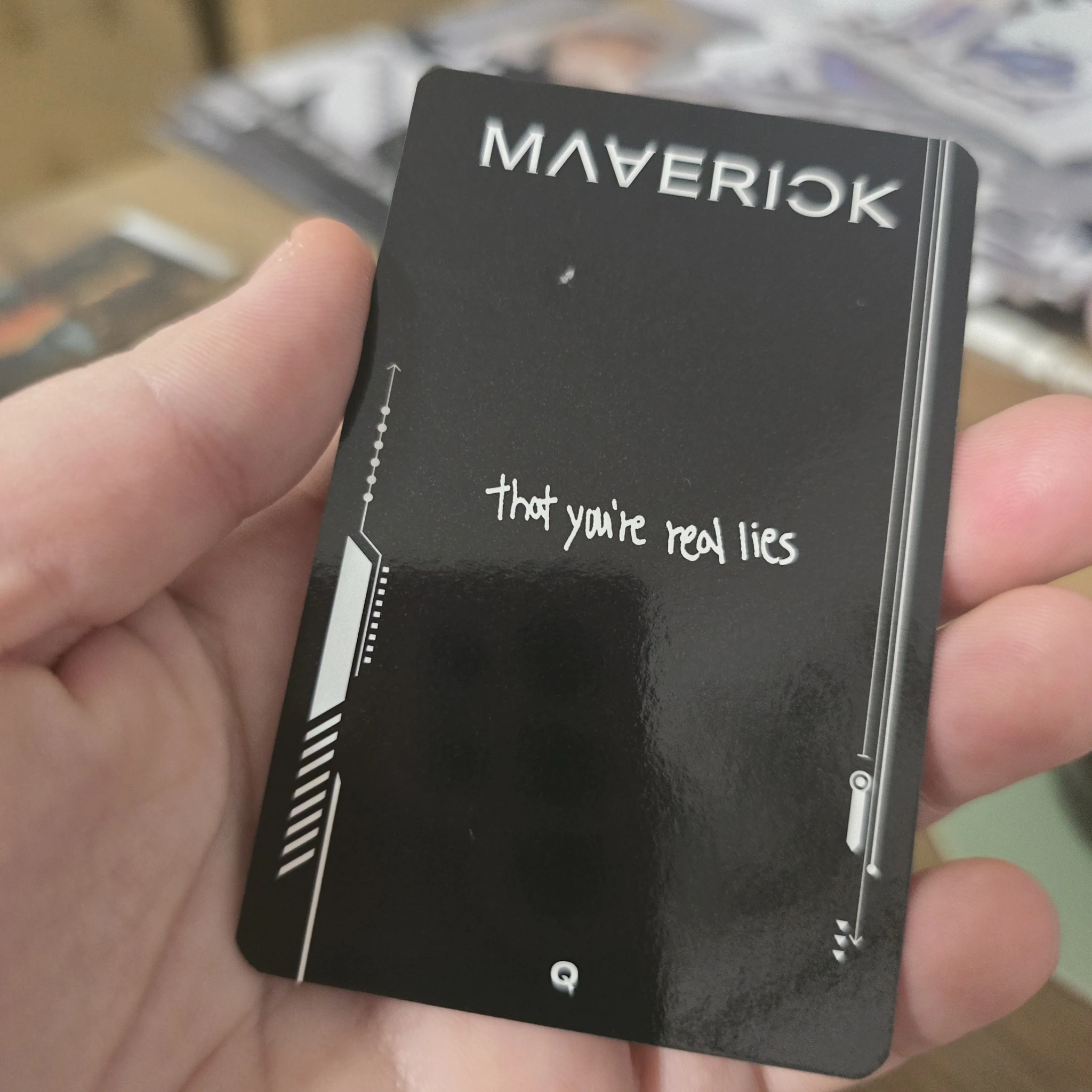 THE BOYZ Q THE BOYZ - Q - Maverick Album album photocard doom version listing photo 2
