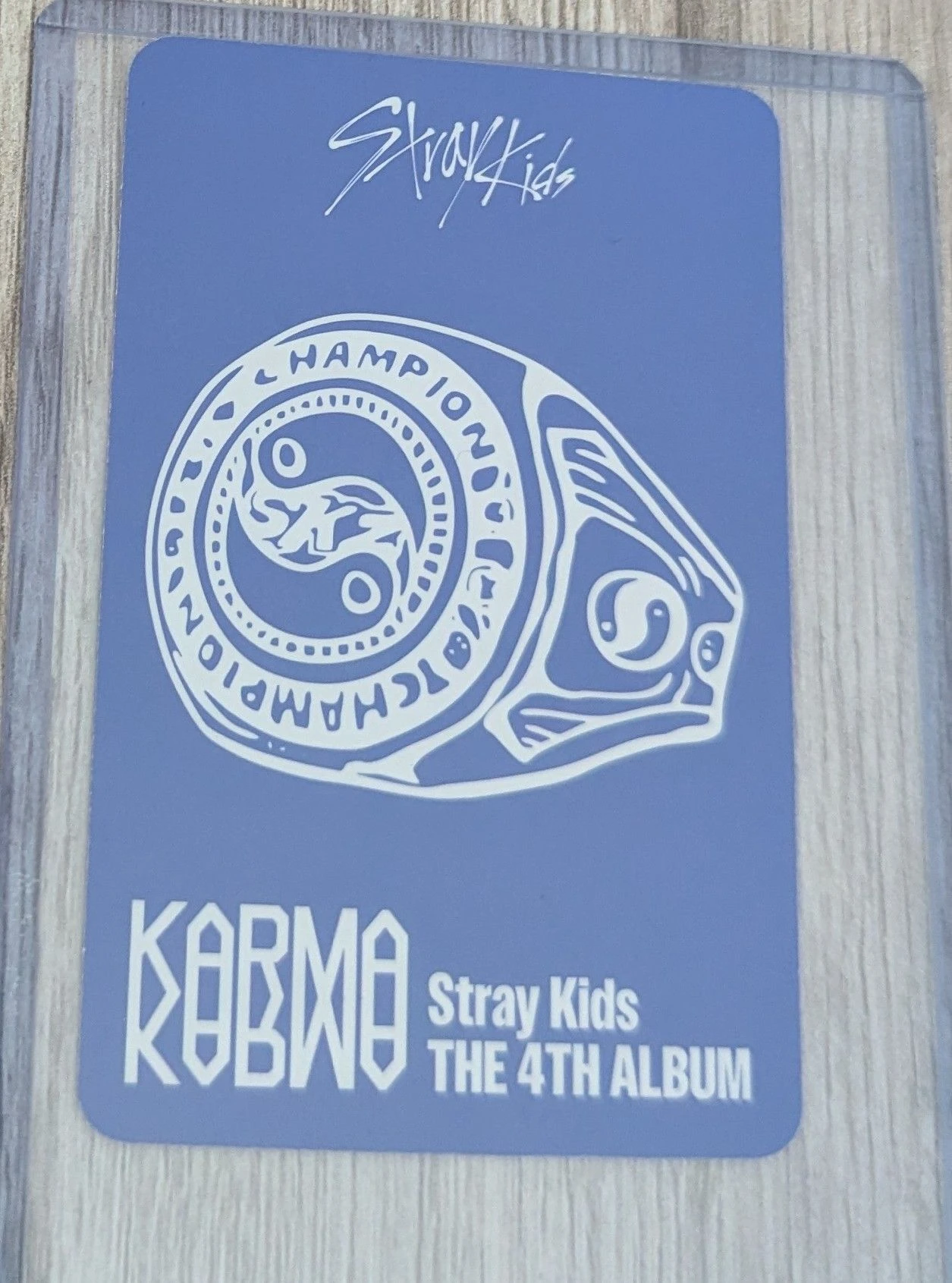 Stray Kids Bang Chan Stray Kids - Bang Chan - KARMA Album album photocard accordion version first press only listing photo 2