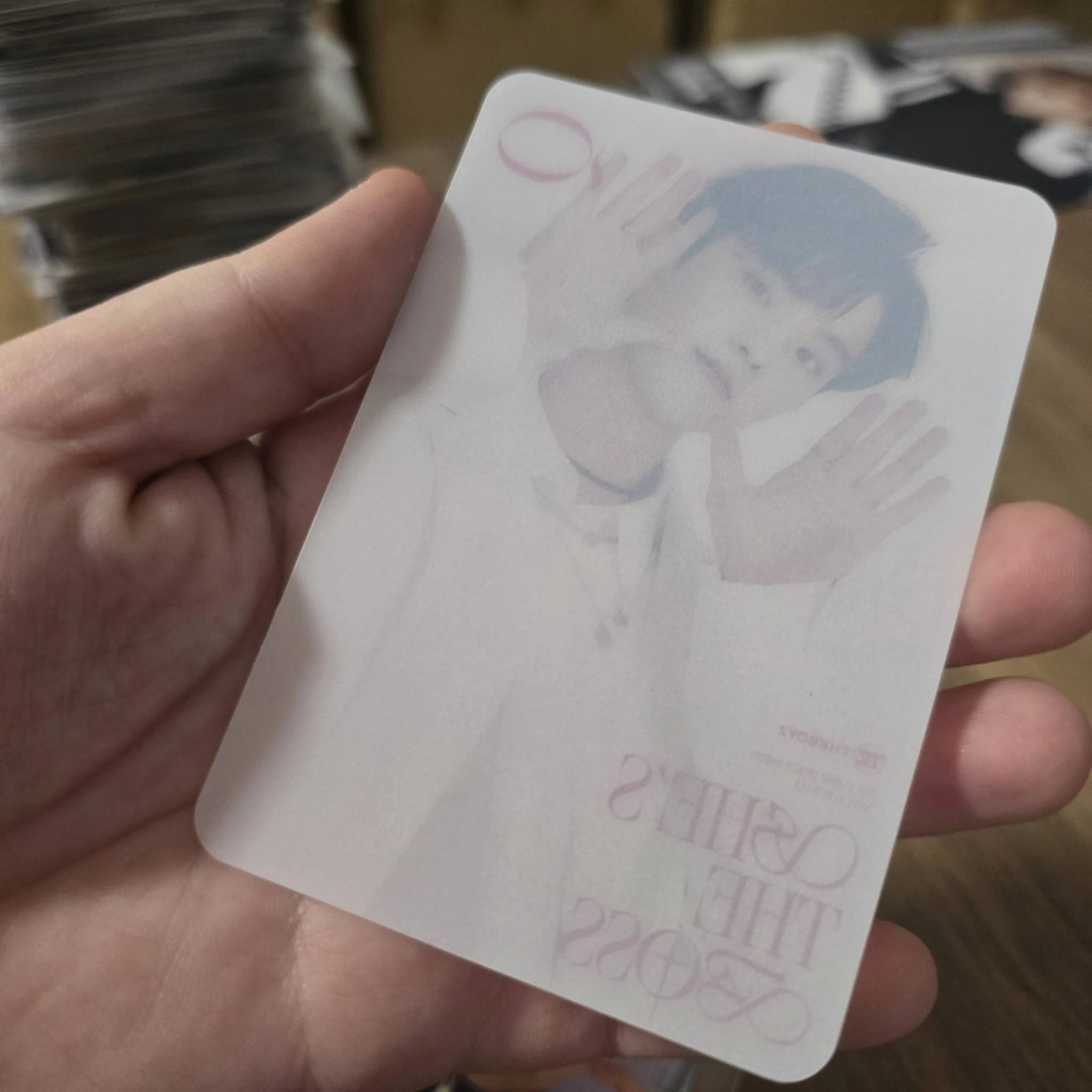 THE BOYZ Sunwoo THE BOYZ - Sunwoo - She's the Boss Album transparent jpfc (japan fanclub) listing photo 2