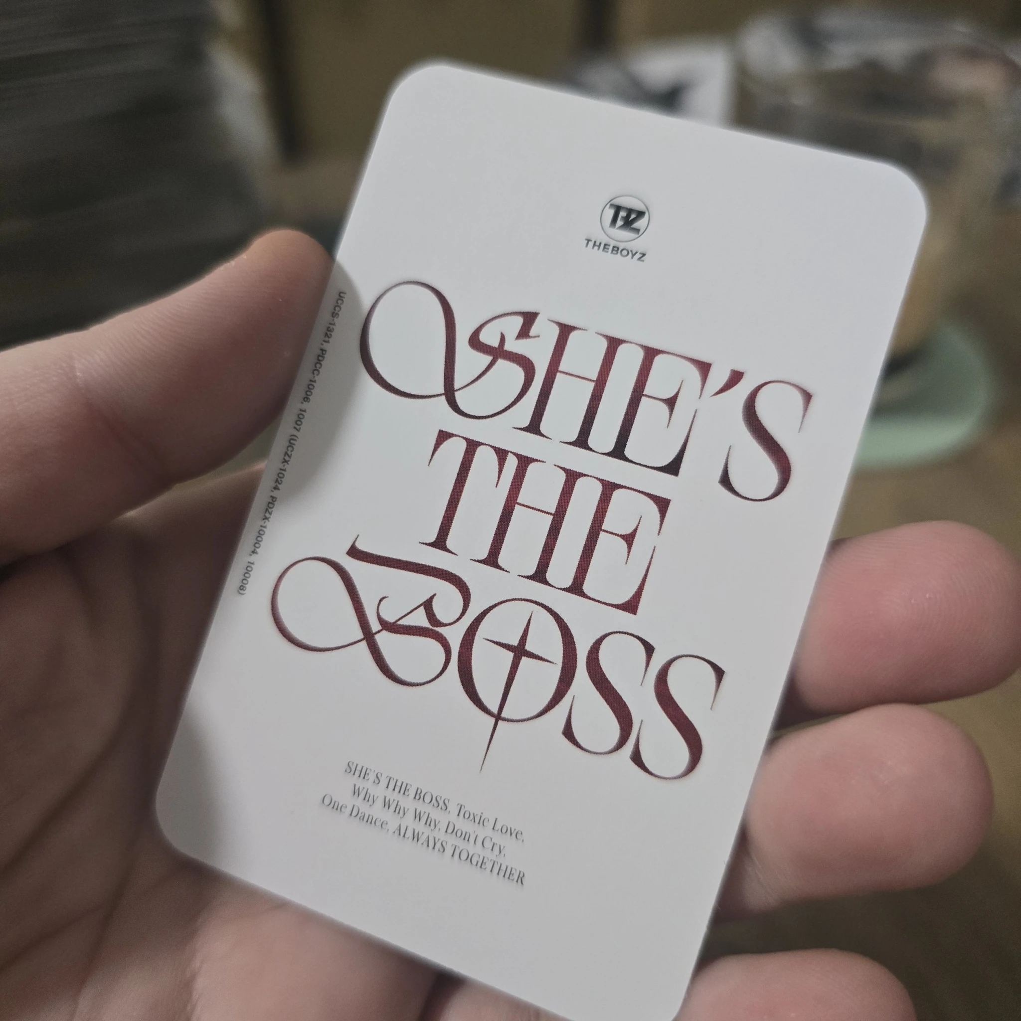 THE BOYZ New THE BOYZ - New - She's the Boss Album album photocard toxic love version listing photo 2