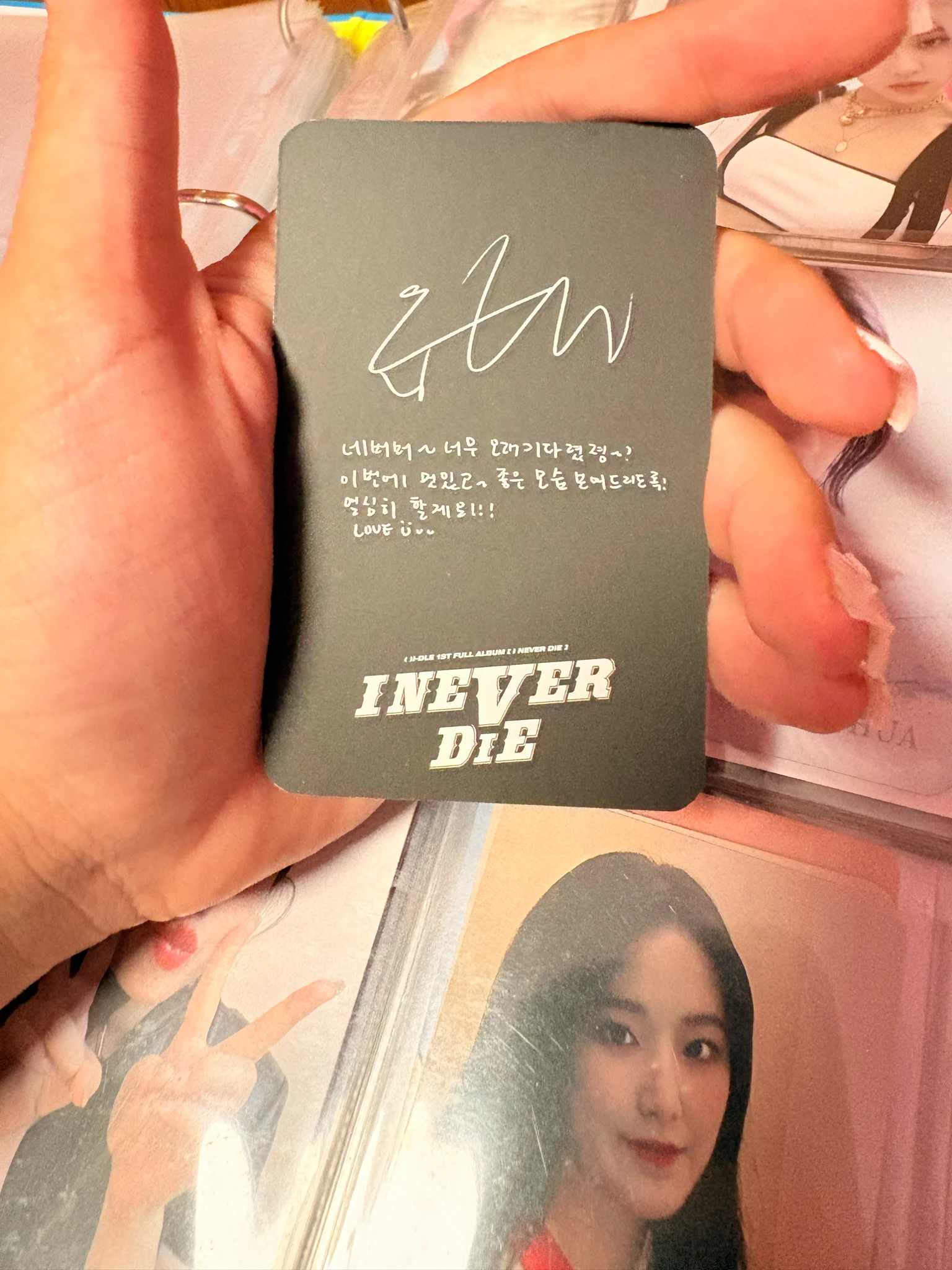 i-dle Shuhua (G)I-DLE - Miyeon - I Never Die Album album photocard spoiled version listing photo 2
