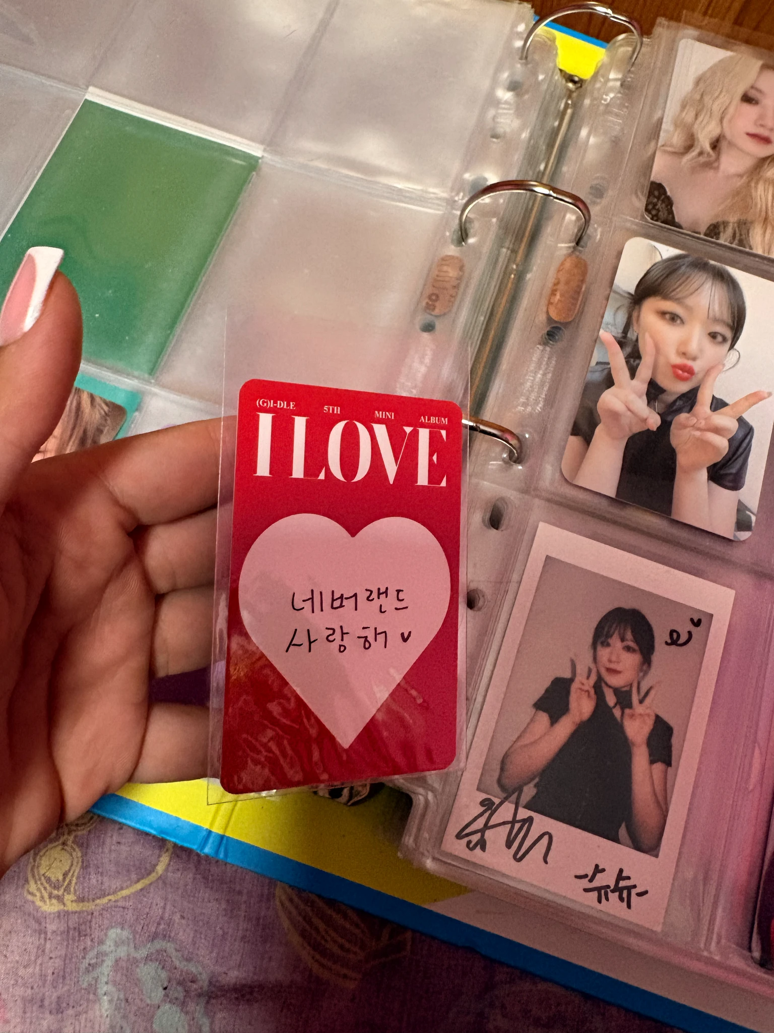 i-dle Shuhua (G)I-DLE - Miyeon - I Love Album pre-order benefit (pob) ktown4u listing photo 2