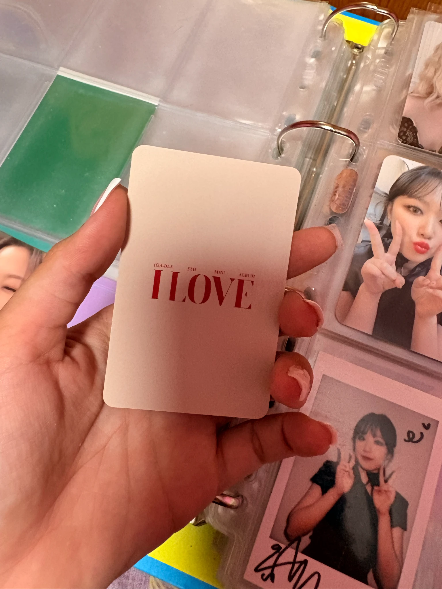 i-dle Soyeon (G)I-DLE - Miyeon - I Love Album synnara video call round 1 listing photo 2