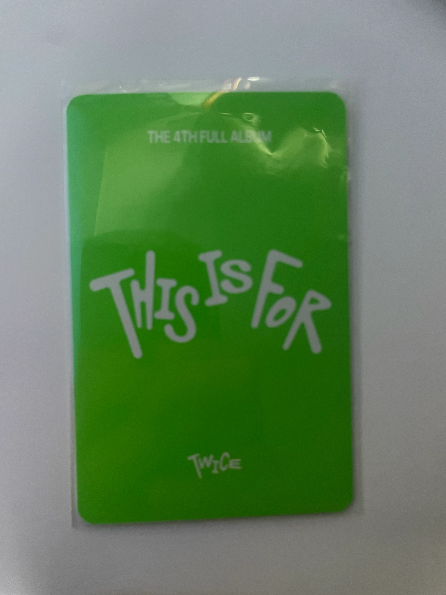 TWICE Jeongyeon TWICE - Jeongyeon - THIS IS FOR Album pob (pre-order benefit) photocard set for version listing photo 2