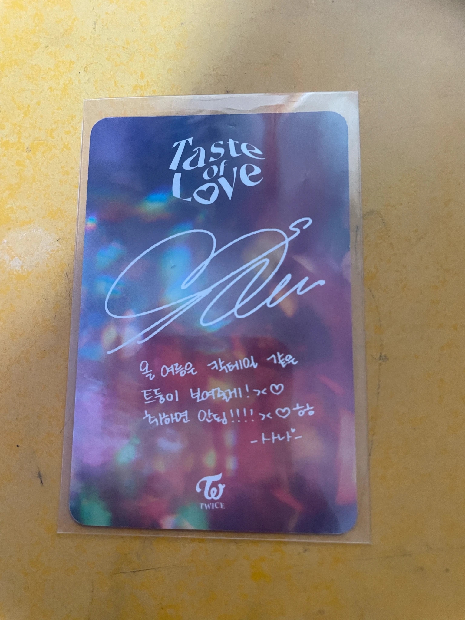 TWICE Sana TWICE - Sana - Taste of Love Album album photocard listing photo 2