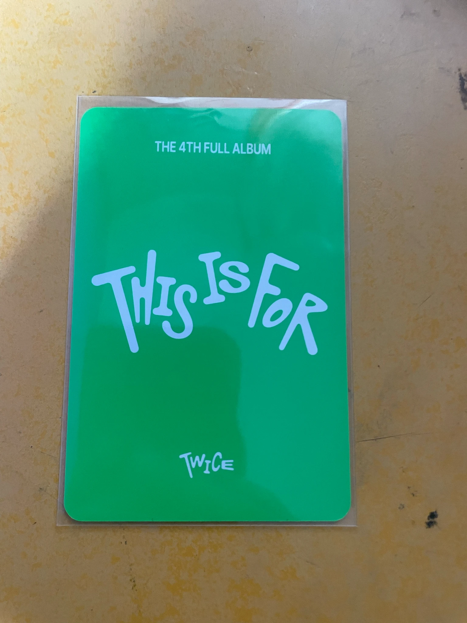 TWICE Jihyo TWICE - Jihyo - THIS IS FOR Album pob (pre-order benefit) photocard set for version listing photo 2