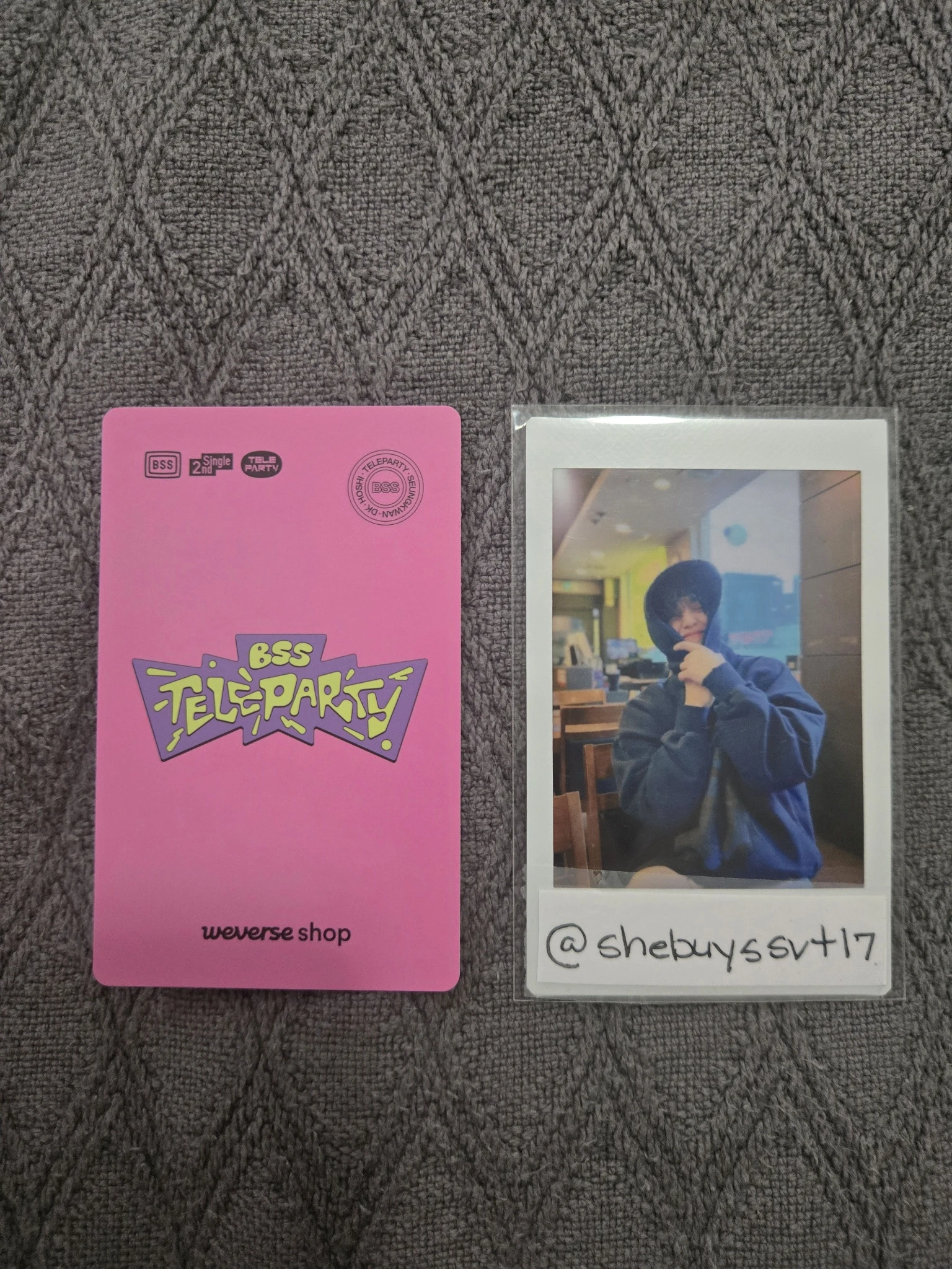 SEVENTEEN DK SEVENTEEN - DK - Teleparty Album weverse shop pre-order benefit listing photo 2
