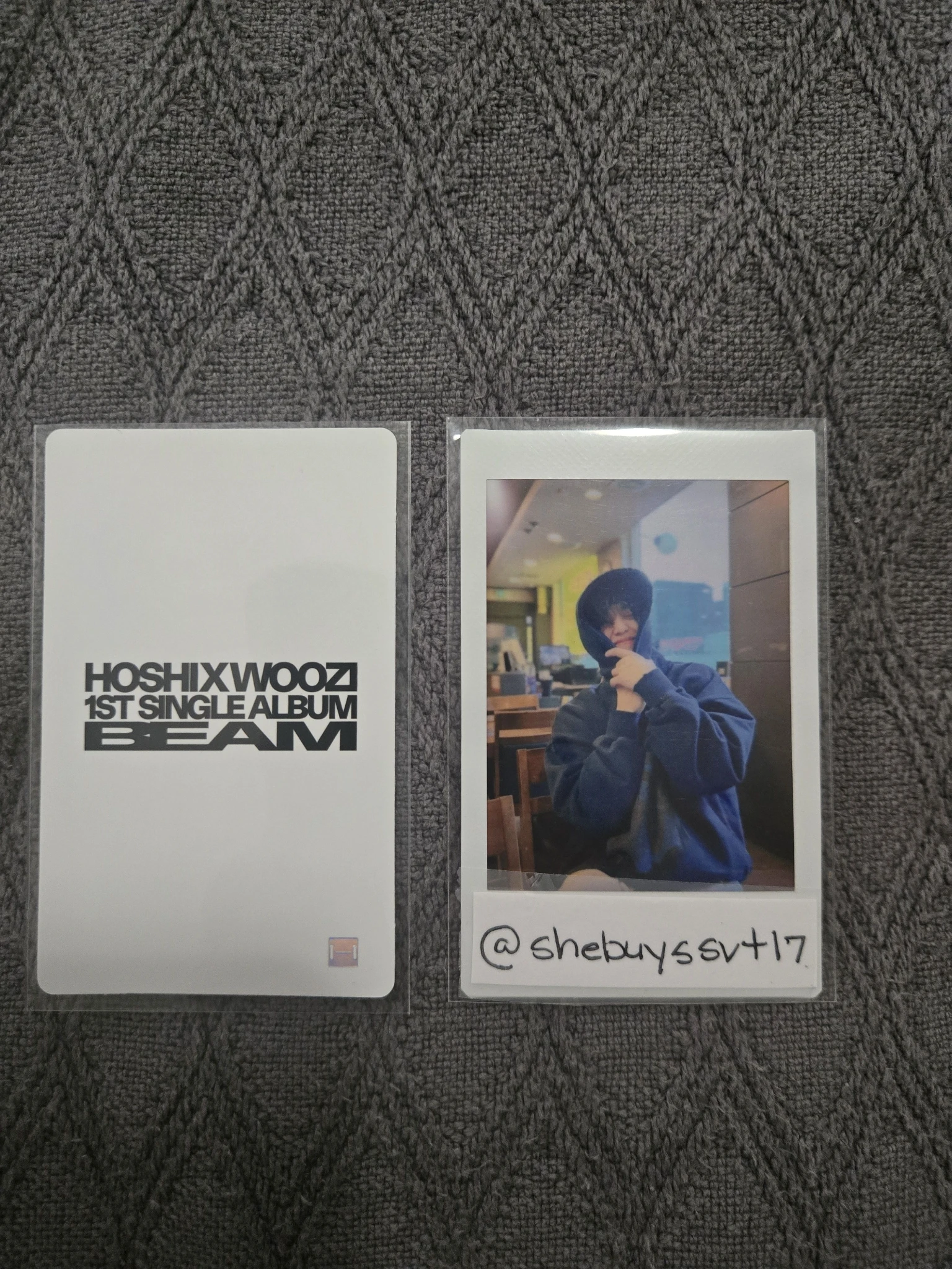 SEVENTEEN Hoshi SEVENTEEN - Hoshi - BEAM Album pob (pre-order benefit) weverse global shop (wvg) lucky draw (LD) listing photo 2