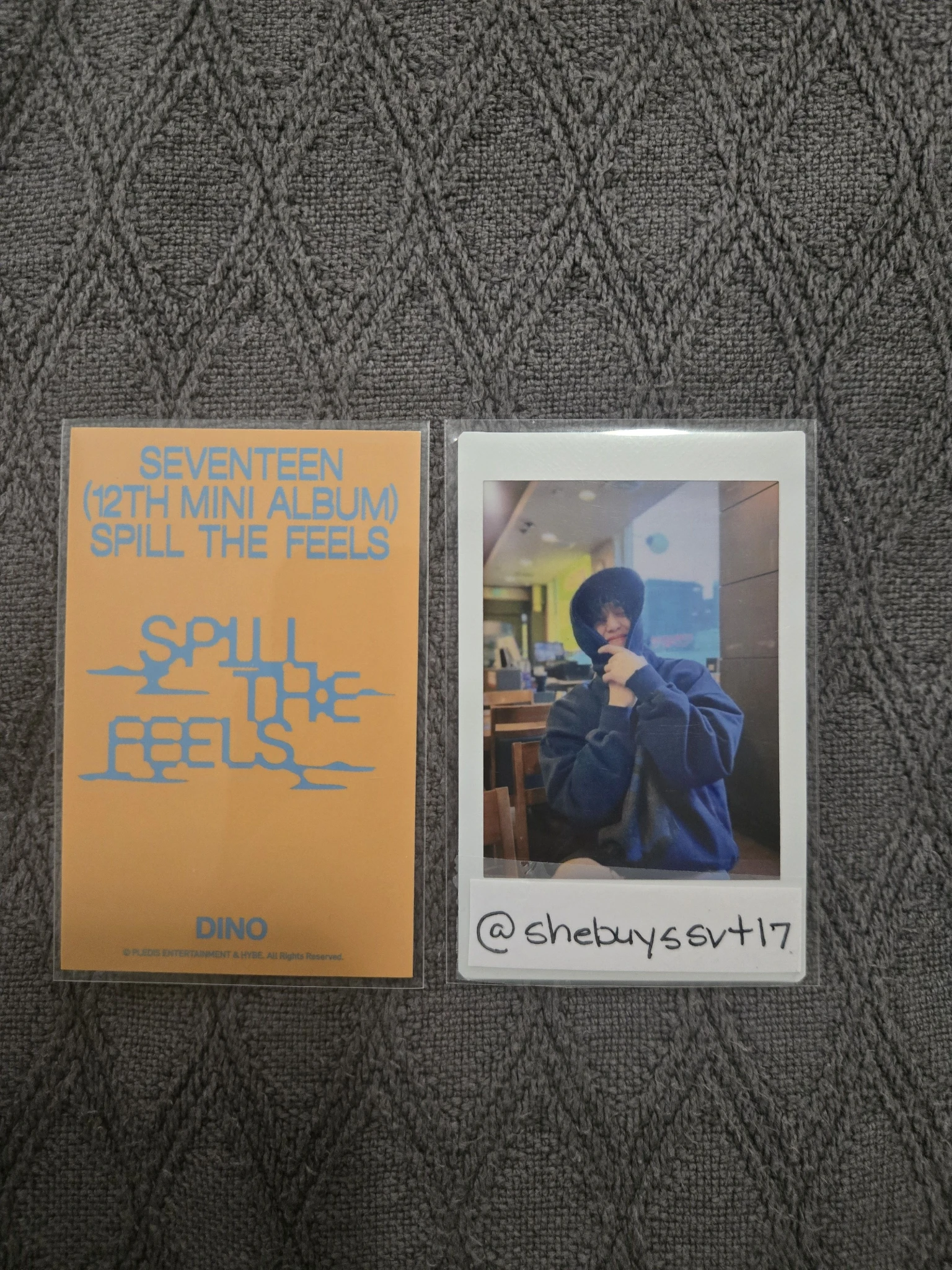 SEVENTEEN Dino SEVENTEEN - Dino - Spill the Feels Album merch photocard listing photo 2