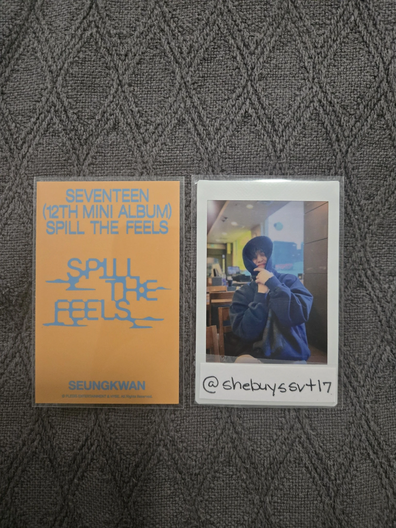 SEVENTEEN Seungkwan SEVENTEEN - Seungkwan - Spill the Feels Album merch photocard listing photo 2