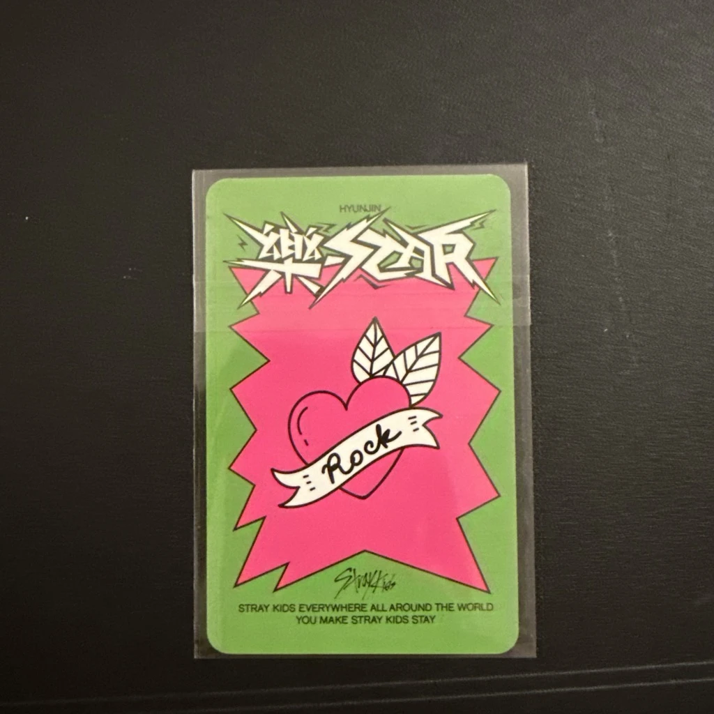 Stray Kids Hyunjin Stray Kids - Hyunjin - Rock-Star Album album photocard headliner version listing photo 2