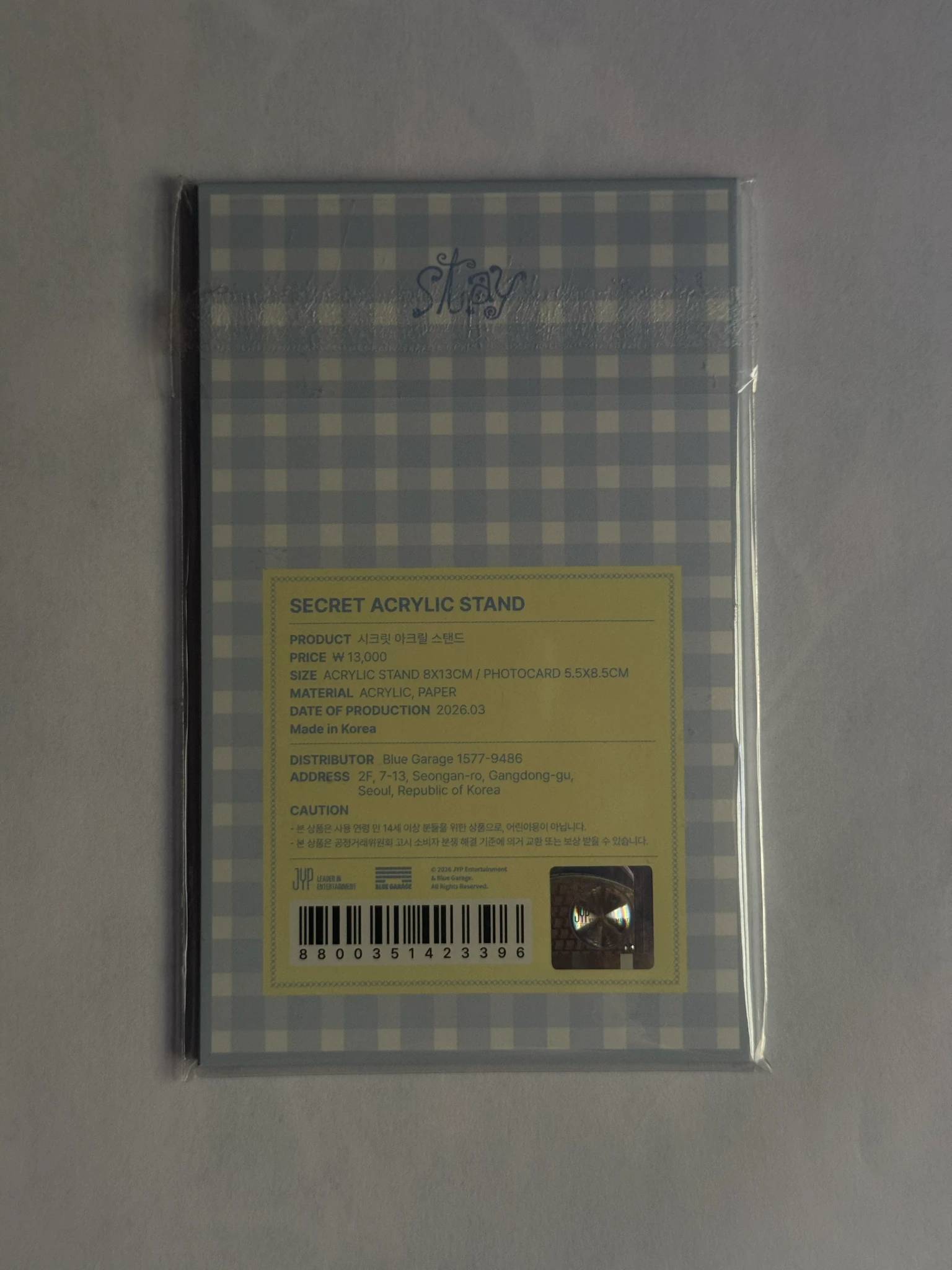 Stray Kids Felix Stray Kids - Felix - 6th Fanmeeting - STAY in Our Little House  Event merch photocard acrylic stand listing photo 2
