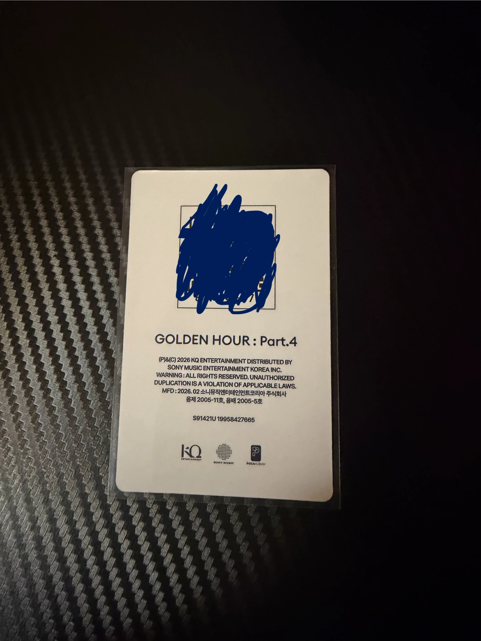 ATEEZ Wooyoung ATEEZ - Wooyoung - GOLDEN HOUR : Part.4 Album diary version album photocard poca album qr card listing photo 2
