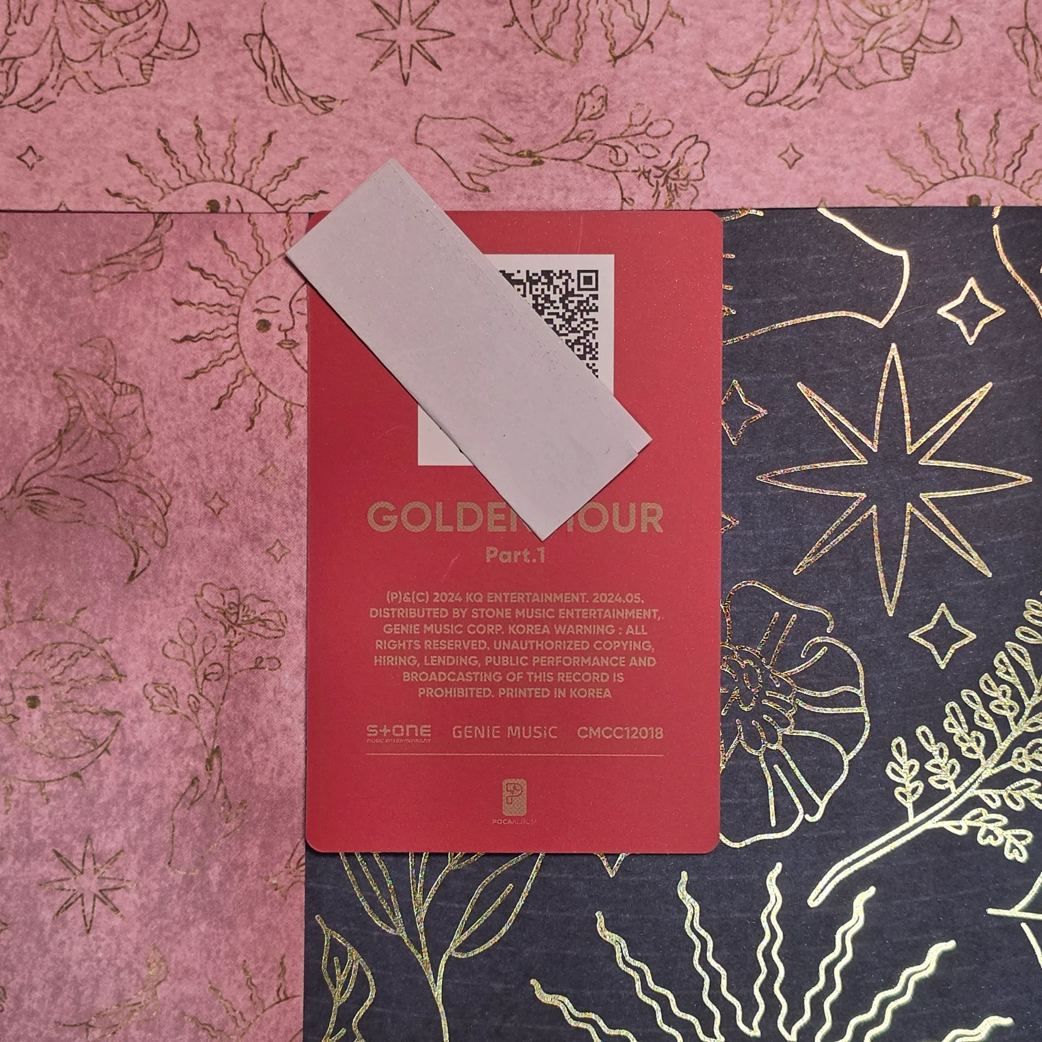 ATEEZ Wooyoung ATEEZ - Wooyoung - Golden Hour : Part.1 Album album photocard qr card listing photo 2