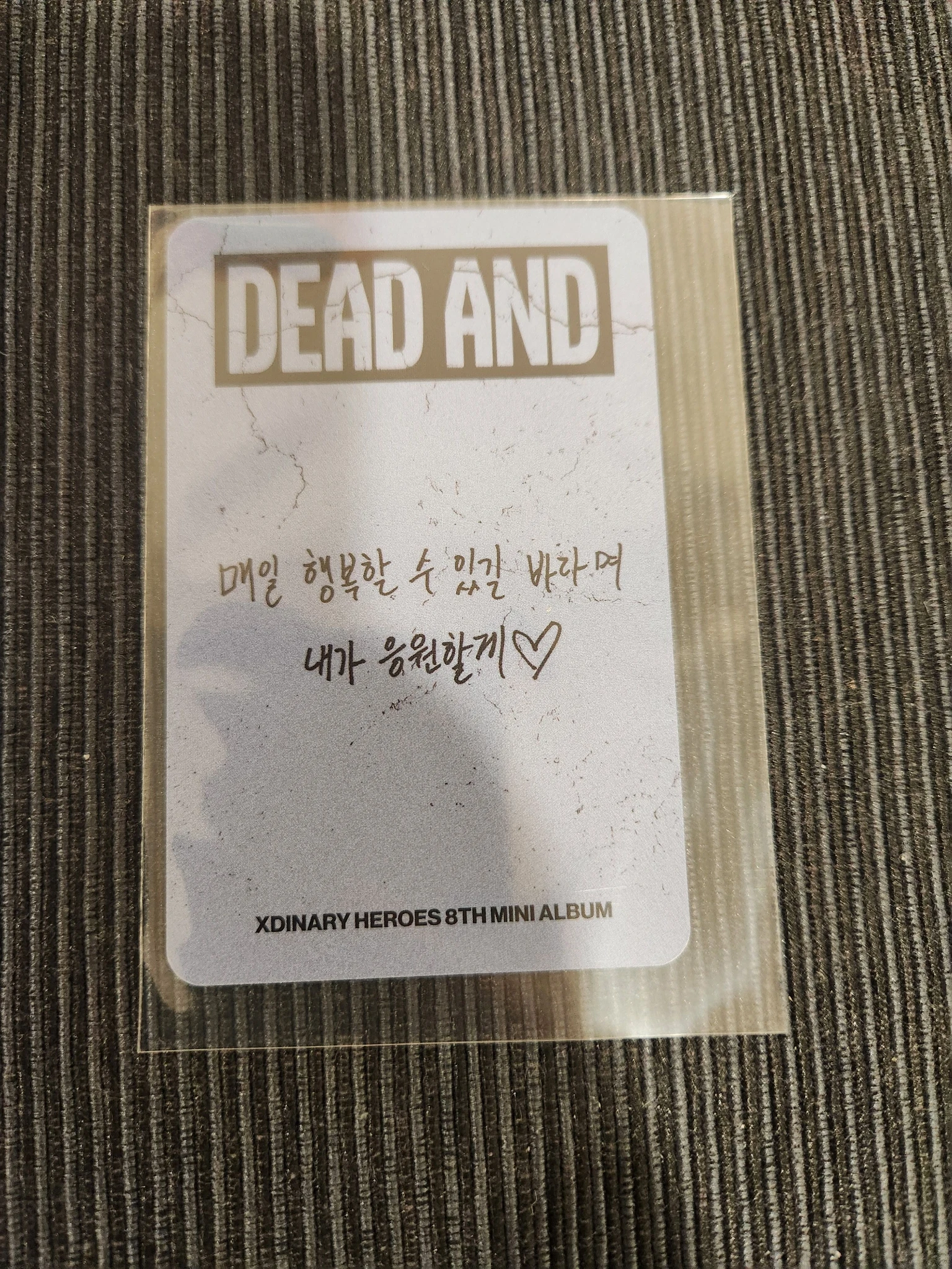 Xdinary Heroes Jooyeon Xdinary Heroes - Jooyeon - DEAD AND Album platform version album photocard photocard set listing photo 2