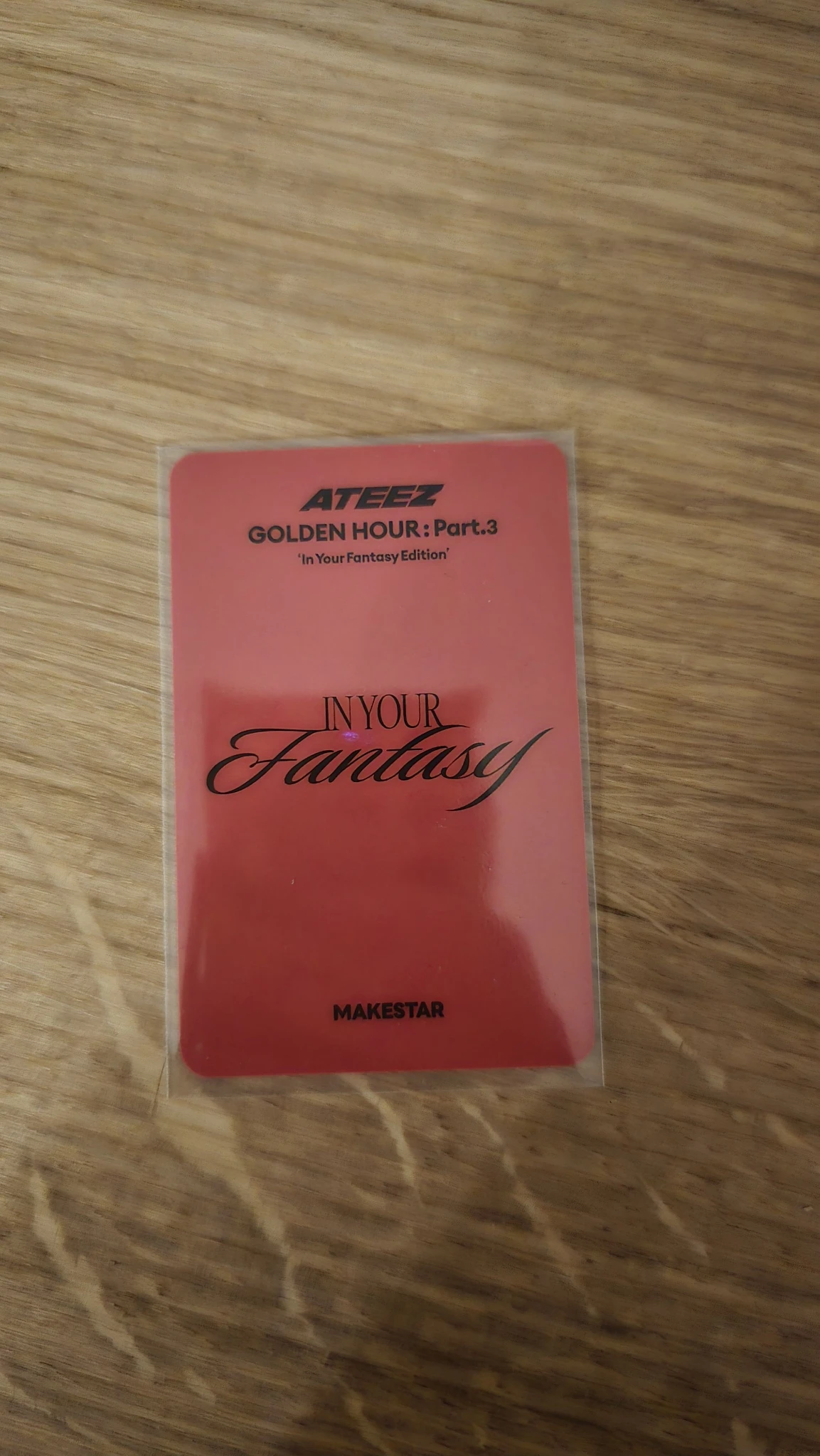 ATEEZ Jongho ATEEZ - Jongho - Golden Hour : Part.3 'In Your Fantasy Edition' Album makestar pre-order benefit (pob) heart version listing photo 2