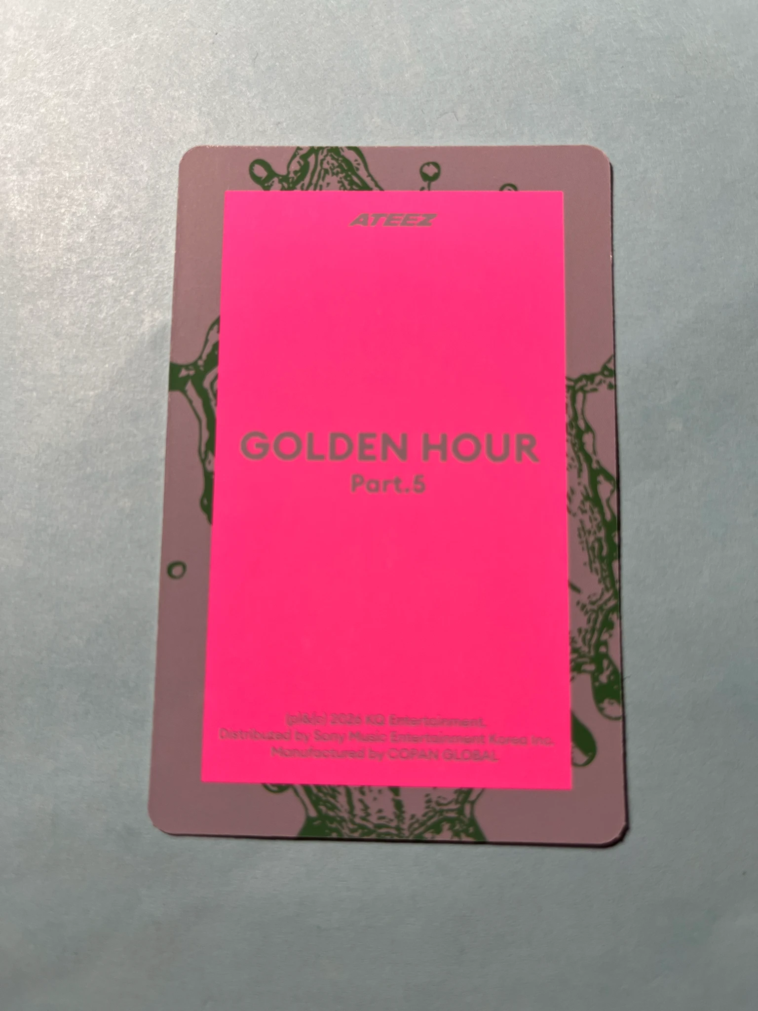 ATEEZ Hongjoong ATEEZ - Hongjoong - GOLDEN HOUR : Part.5 Album album photocard keyring version listing photo 2