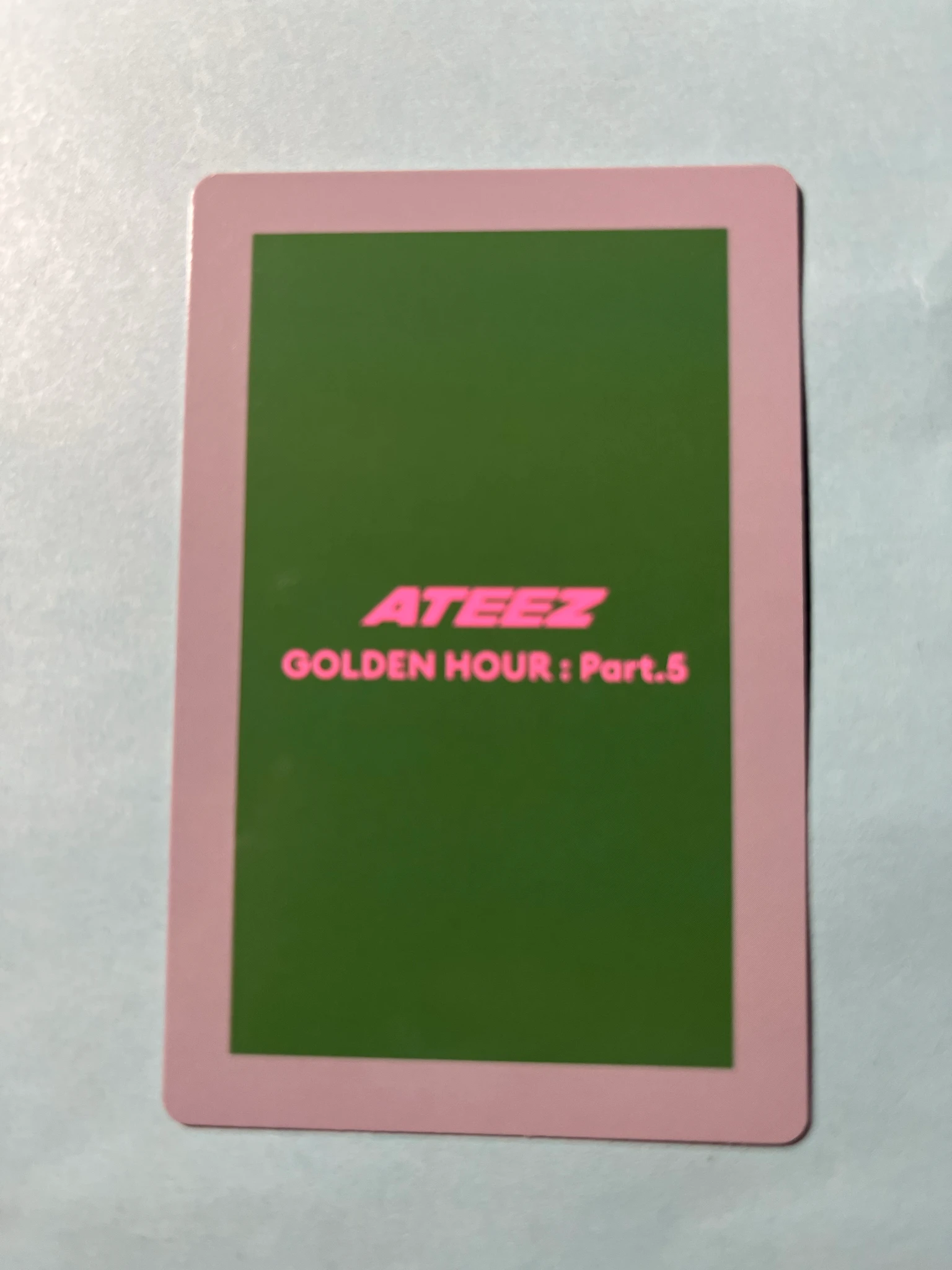ATEEZ Hongjoong ATEEZ - Hongjoong - GOLDEN HOUR : Part.5 Album diary version album photocard listing photo 2