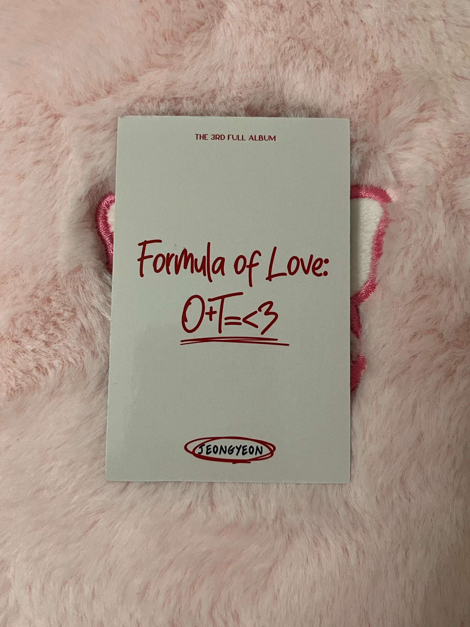 TWICE Jeongyeon TWICE-Jeongyeon-Album-Formula of Love: O+T=<3 listing photo 2
