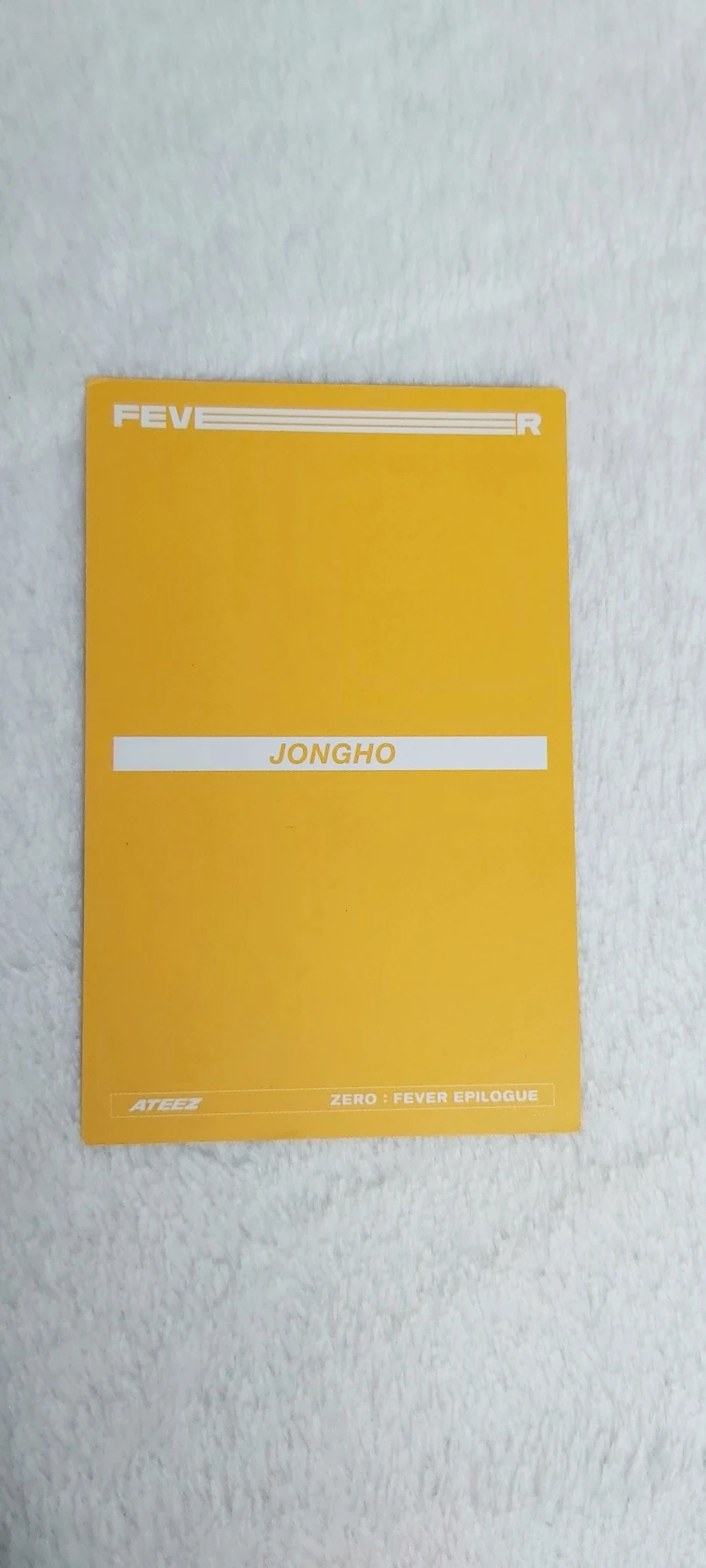 ATEEZ Jongho ATEEZ - Jongho - ZERO : FEVER EPILOGUE Album album photocard Z version limited version listing photo 2
