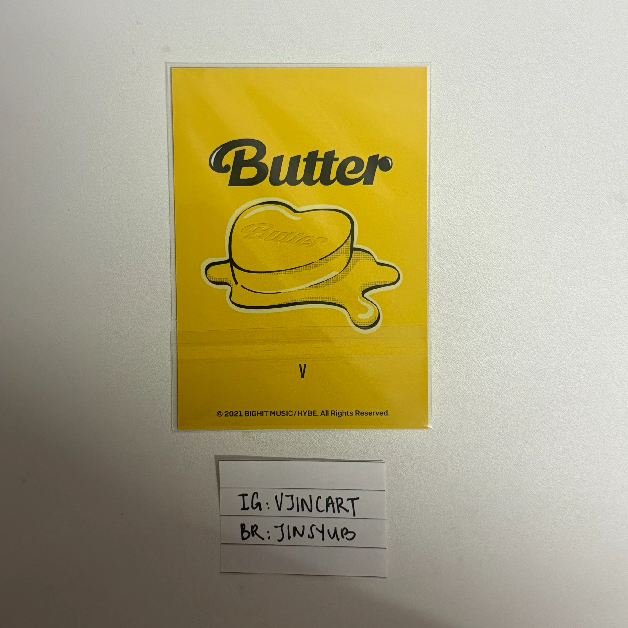 BTS V BTS - V - Butter Album merch photocard cardigan photocard set listing photo 2