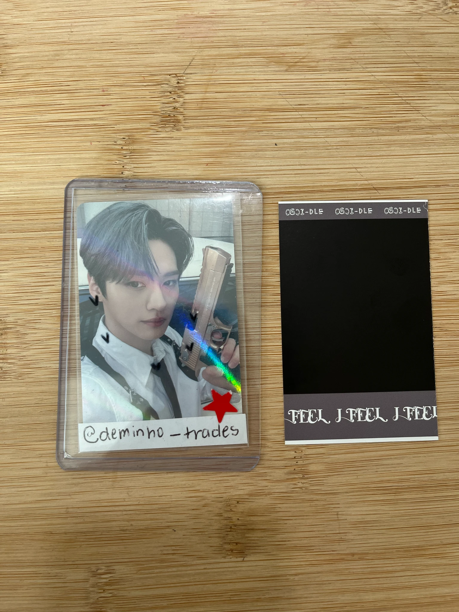 i-dle Yuqi (G)I-DLE - Miyeon - I Feel Album standard version cat version album photocard polaroid listing photo 2