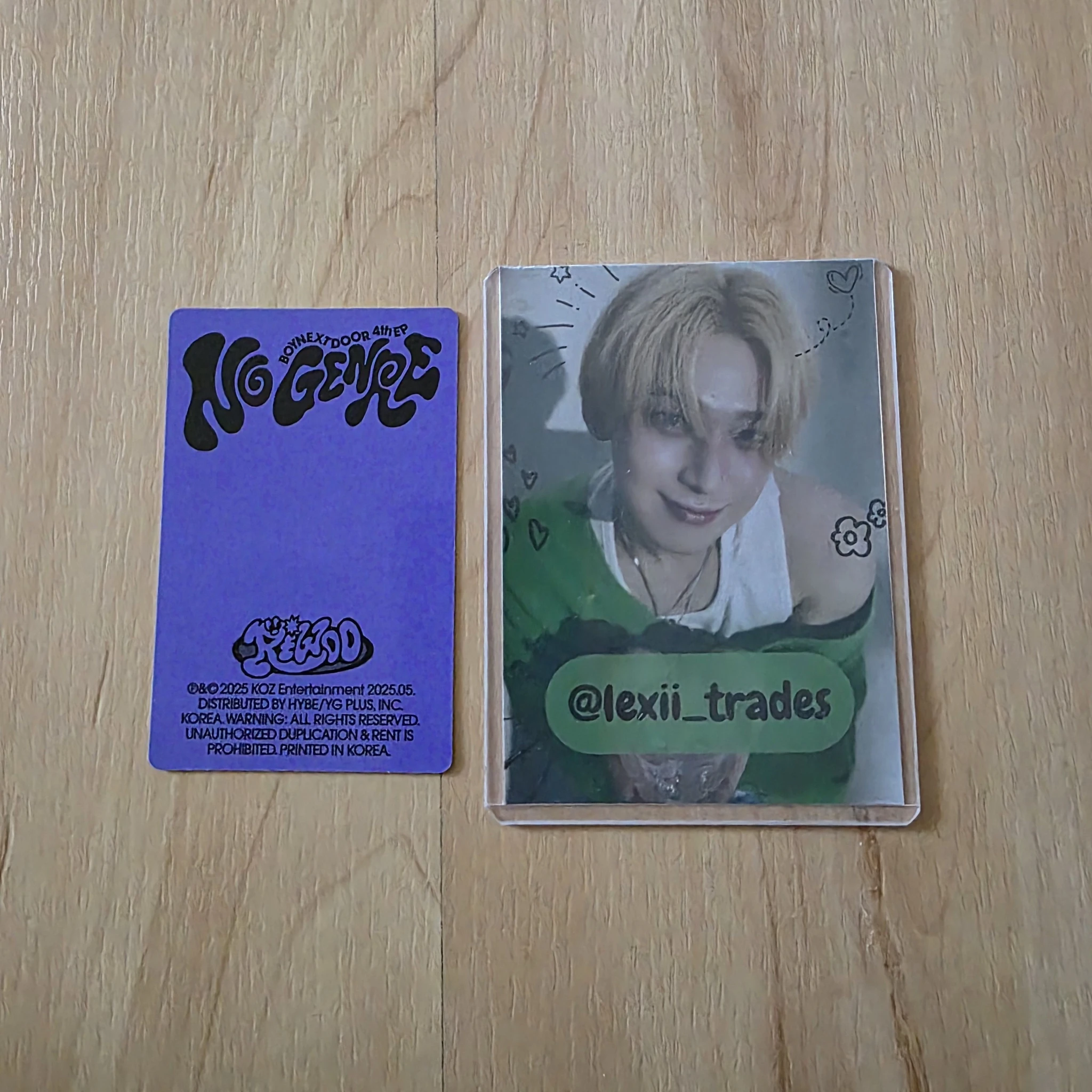 BOYNEXTDOOR Riwoo BOYNEXTDOOR - Riwoo - No Genre Album album photocard listing photo 2