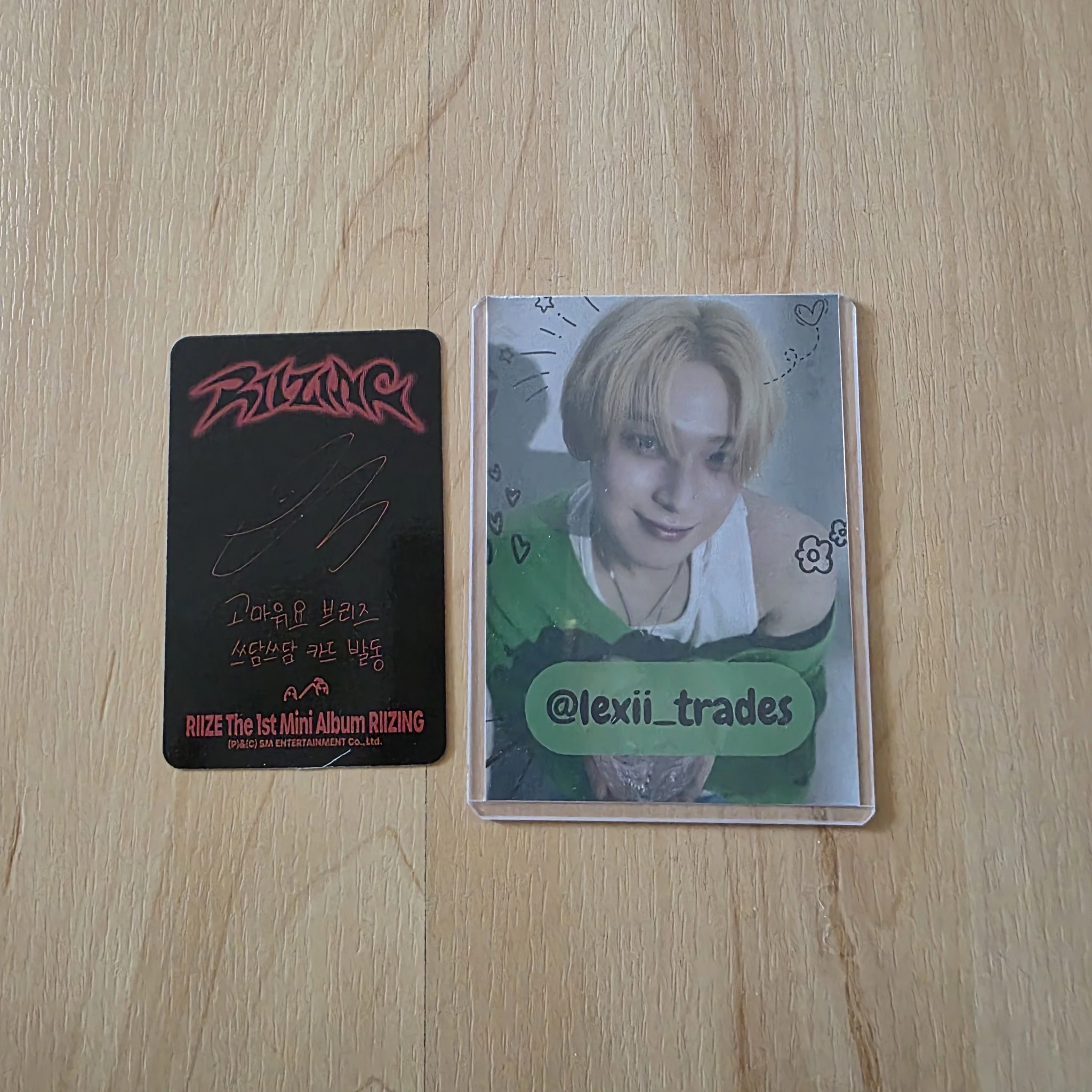 RIIZE  Eunseok RIIZE  - Eunseok - Riizing Album album photocard photo pack version A version listing photo 2