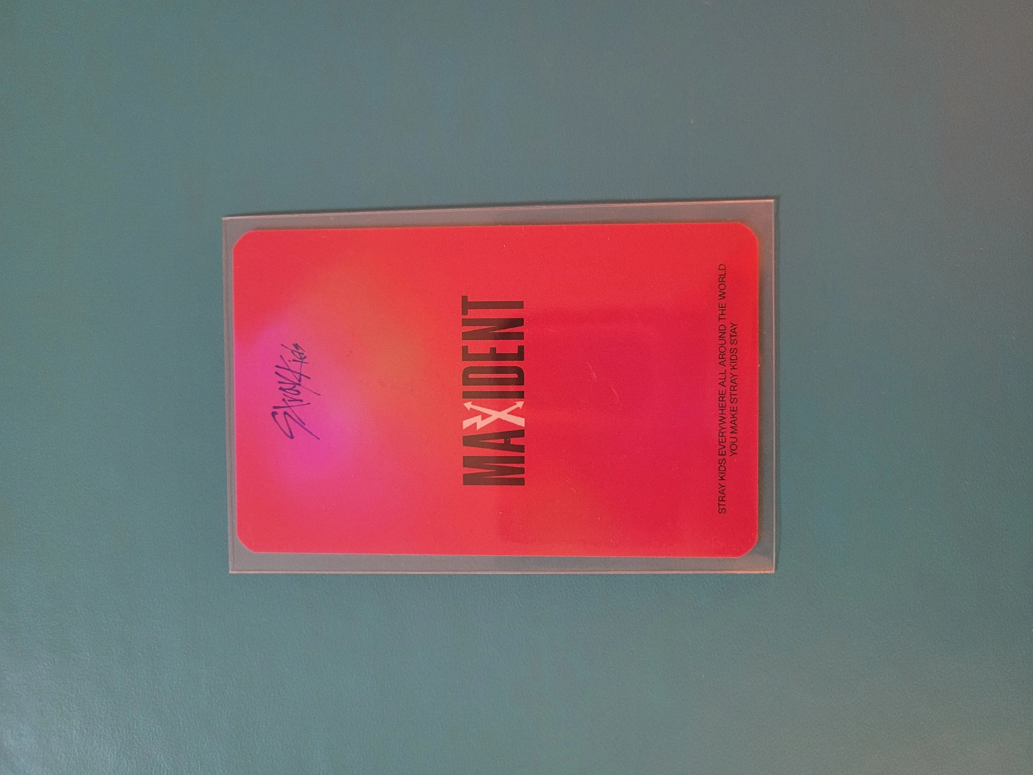 Stray Kids Changbin Stray Kids - Changbin - Maxident Album pre-order benefit (pob) KMStation holographic (hologram) listing photo 2