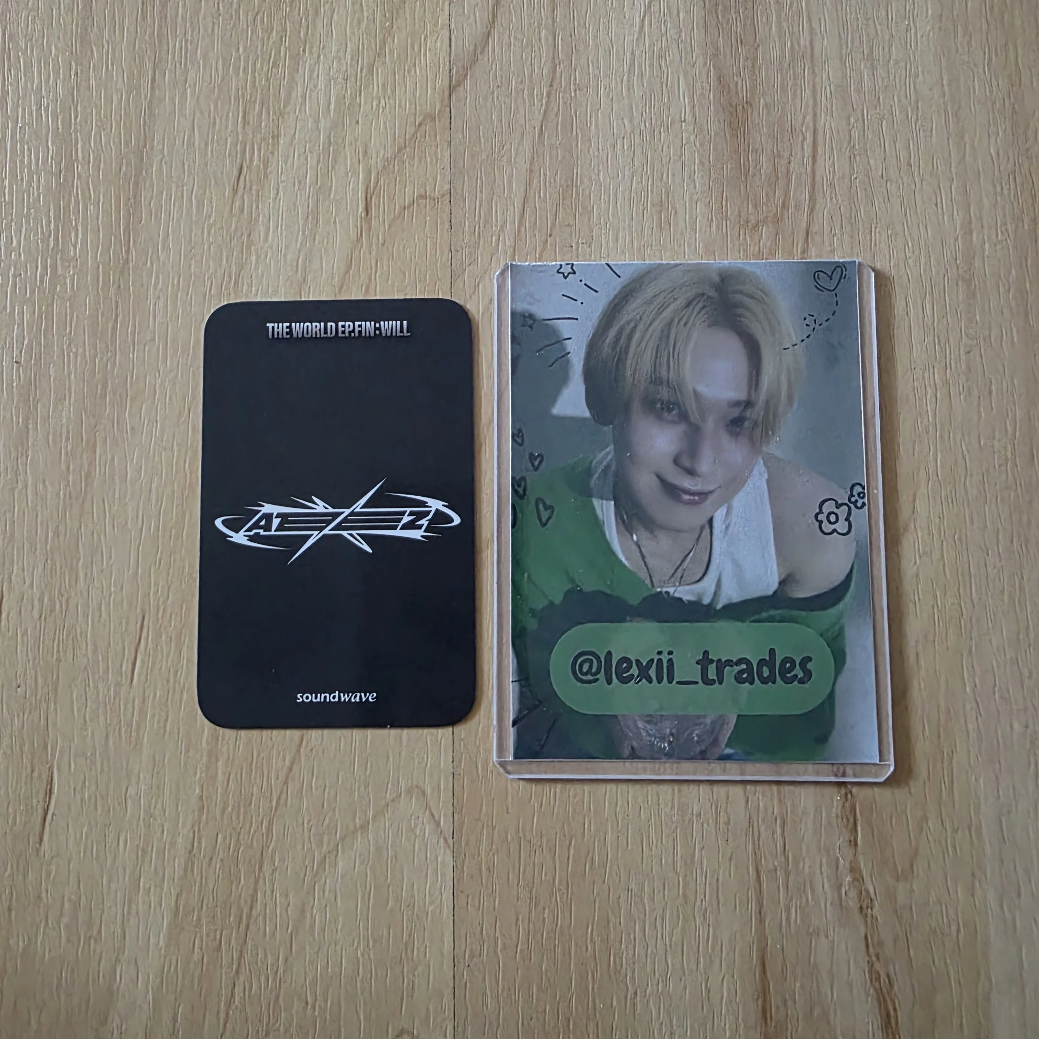 ATEEZ Yunho ATEEZ - Yunho - THE WORLD EP.FIN: WILL Album soundwave online lucky draw glossy chrome sliver listing photo 2