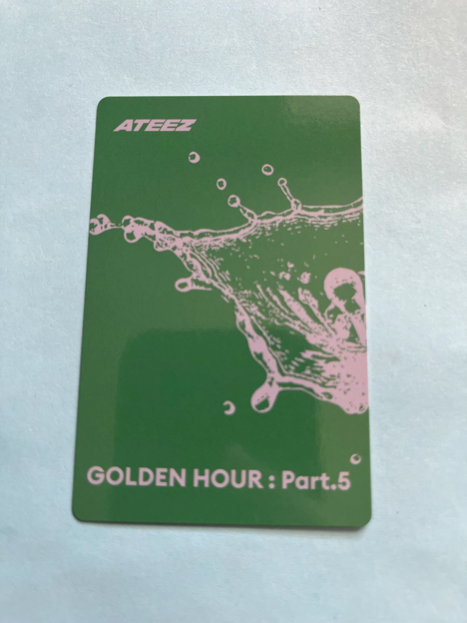 ATEEZ Wooyoung ATEEZ - Wooyoung - GOLDEN HOUR : Part.5 Album poca album album photocard Z version listing photo 2