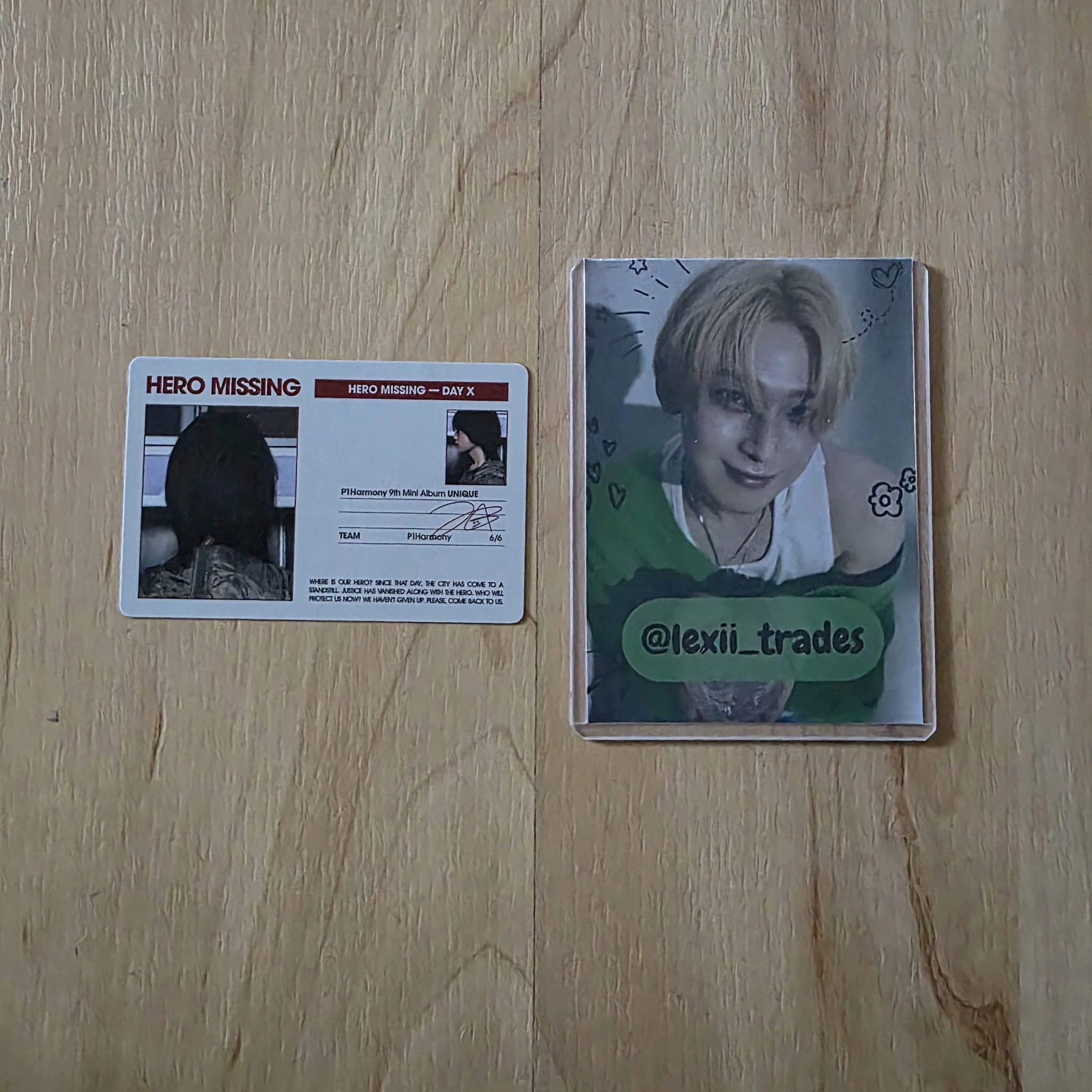 P1Harmony Jongseob P1Harmony - Jongseob - UNIQUE Album id card album photocard listing photo 2