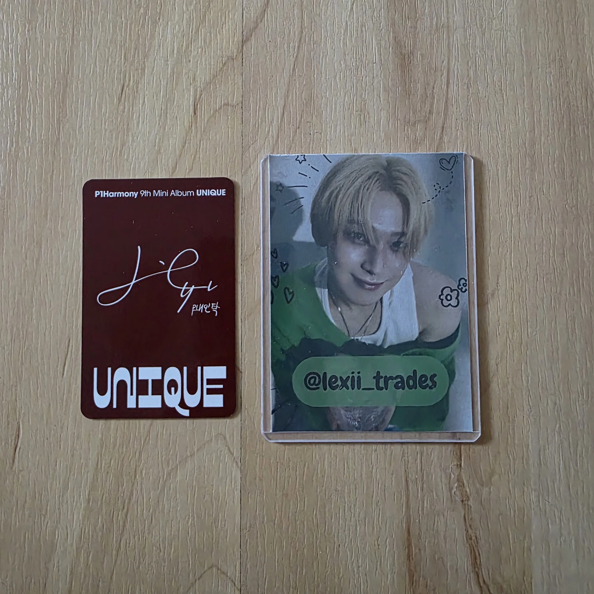 P1Harmony Intak P1Harmony - Intak - UNIQUE Album album photocard A version listing photo 2