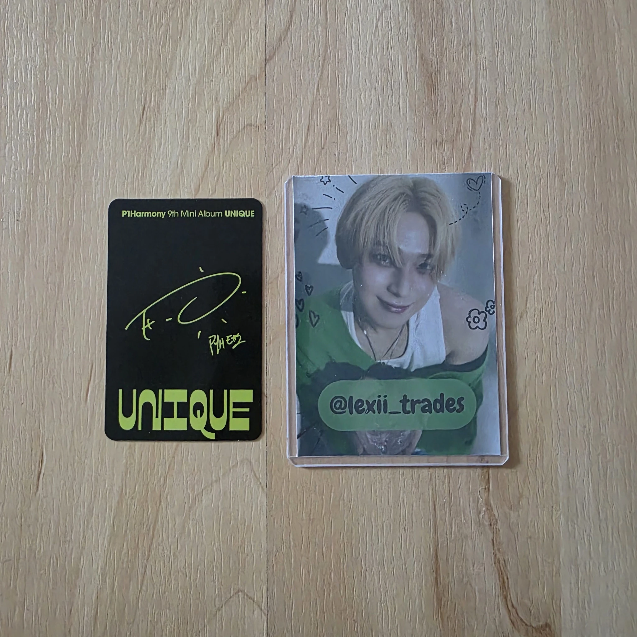 P1Harmony Theo P1Harmony - Theo - UNIQUE Album album photocard C version listing photo 2