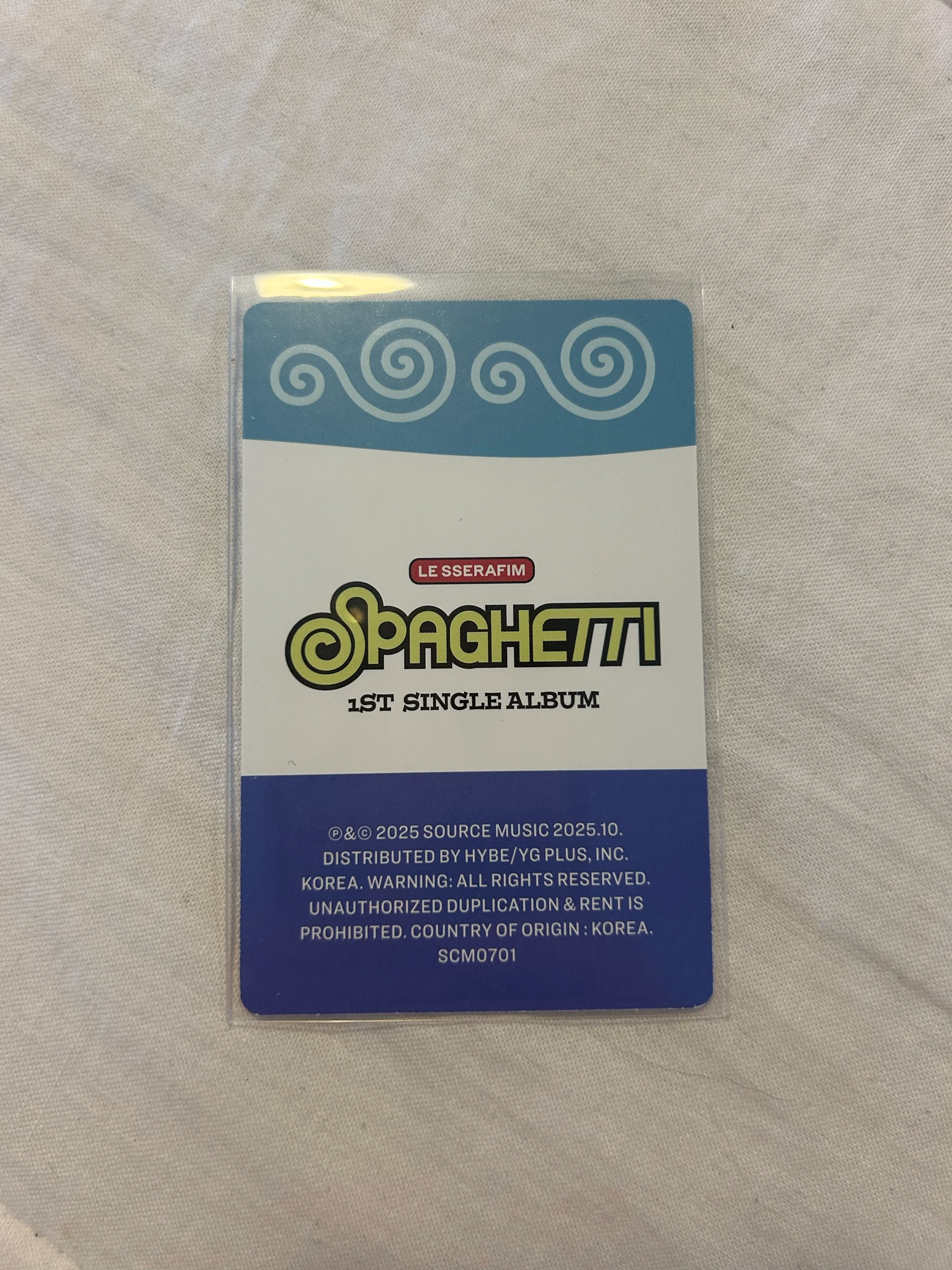 LE SSERAFIM Kazuha LE SSERAFIM - Kazuha - SPAGHETTI Album album photocard stress ball listing photo 2