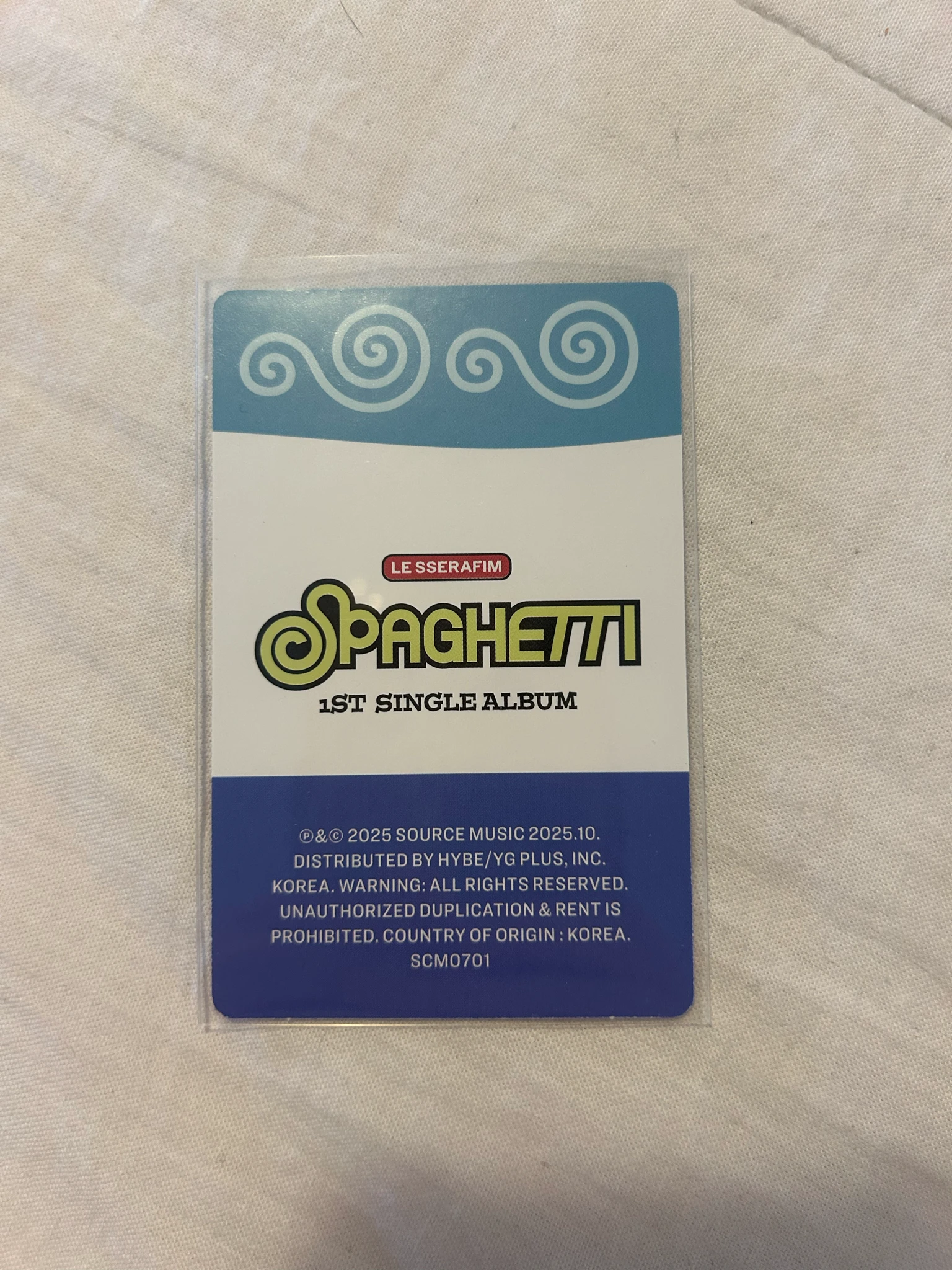 LE SSERAFIM Huh Yunjin LE SSERAFIM - Huh Yunjin - SPAGHETTI Album album photocard stress ball listing photo 2
