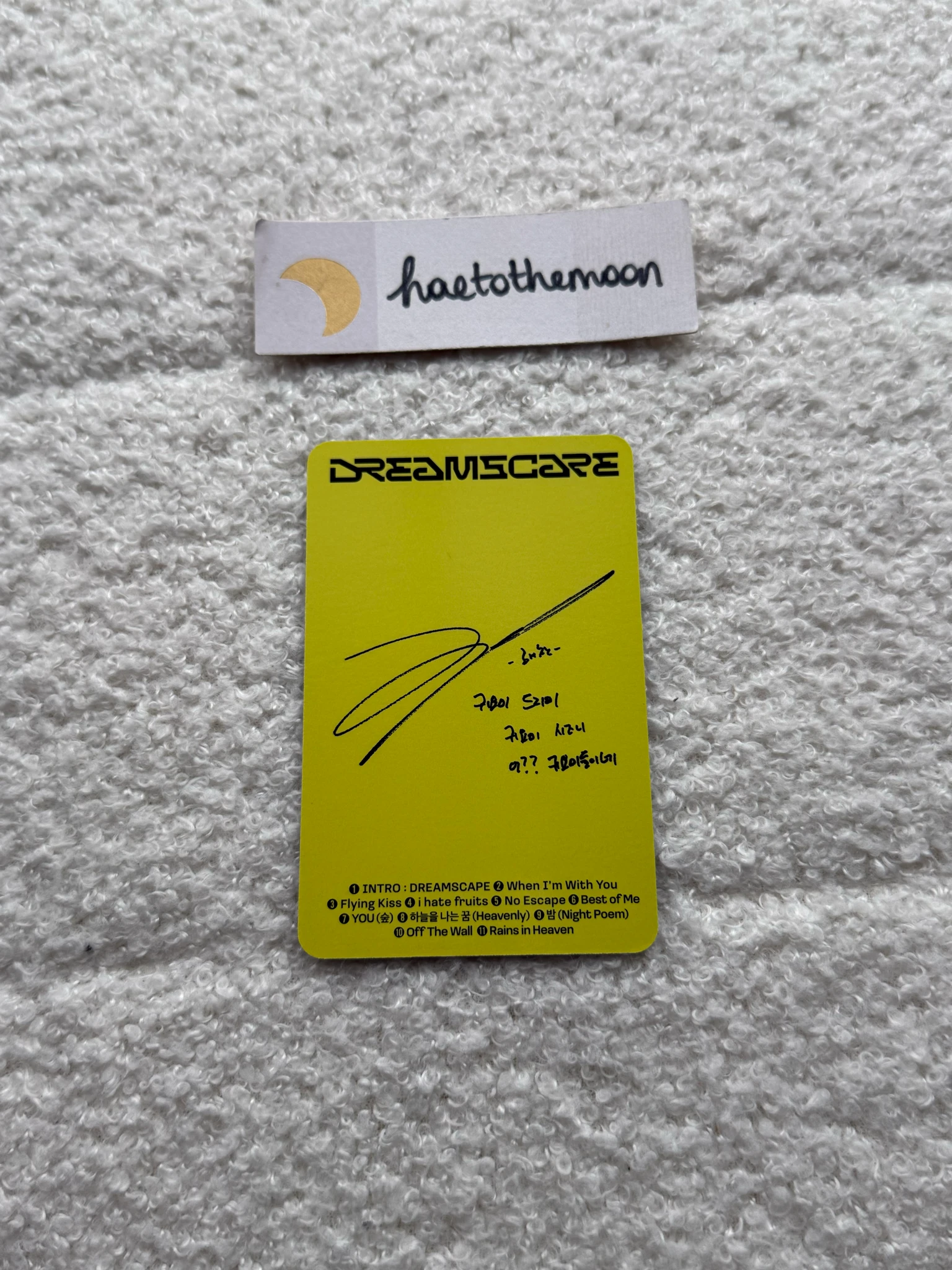 NCT DREAM Haechan NCT DREAM - Haechan - Dreamscape Album real city ver. listing photo 2