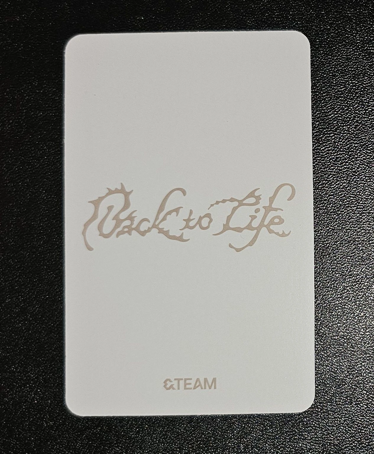 &TEAM Jo &TEAM - Jo - Back to Life  Album album photocard mini CD-R version listing photo 2