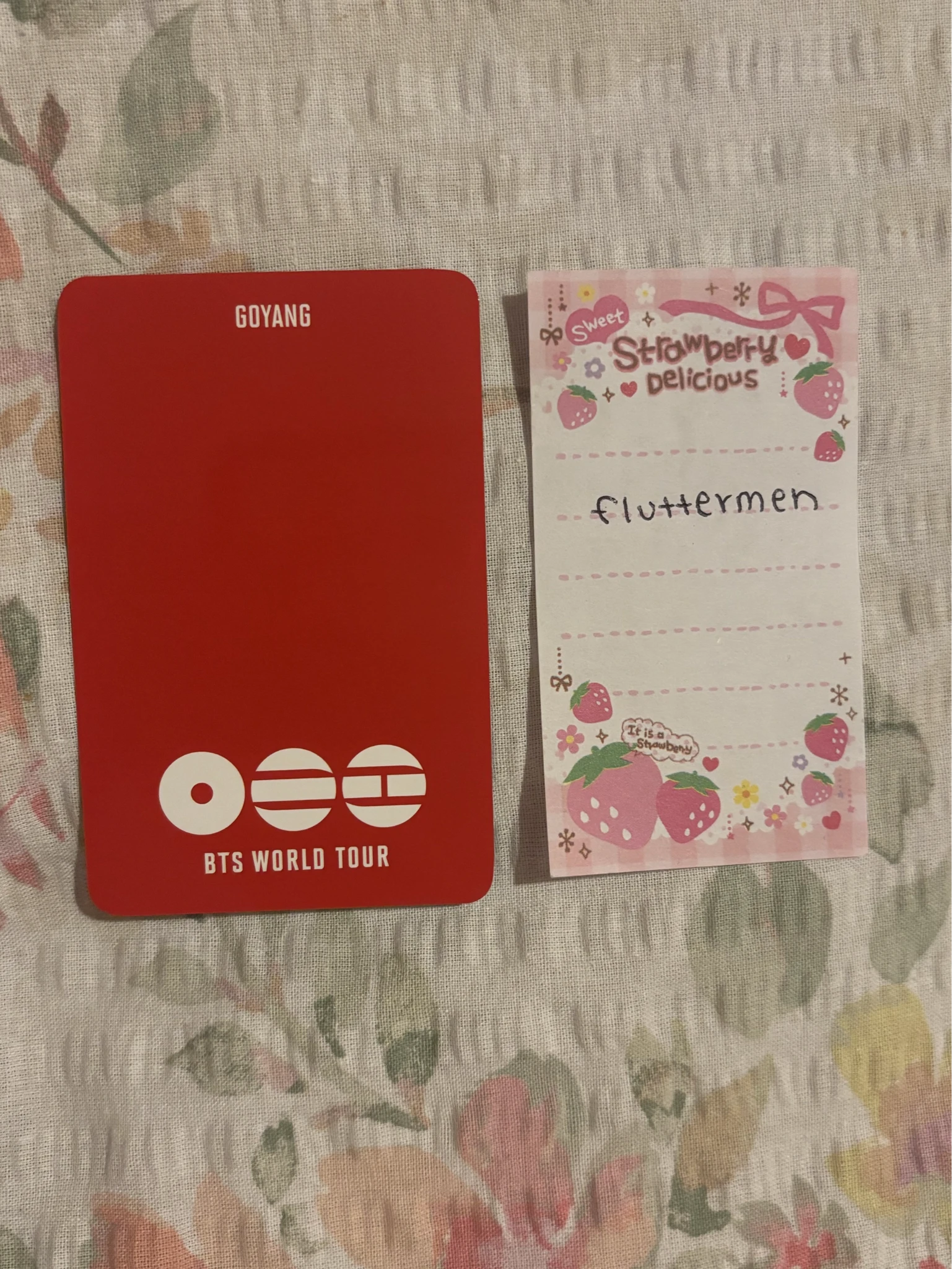 BTS Jin BTS - Jin - ARIRANG World Tour Event army zone goyang photocard set listing photo 2