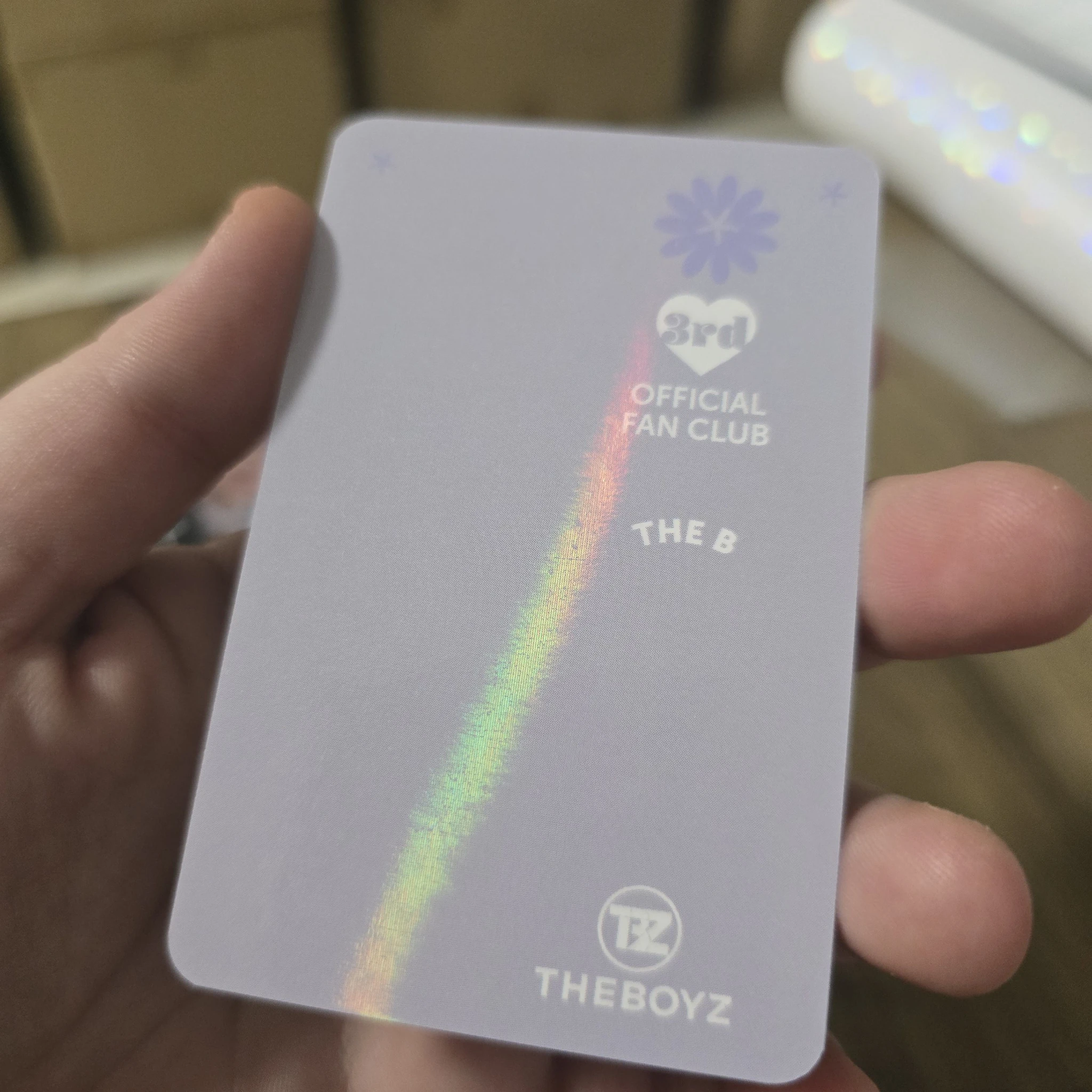THE BOYZ Jacob THE BOYZ - Jacob - 3rd Official Fan Club Other holographic (hologram) fanclub/membership listing photo 2