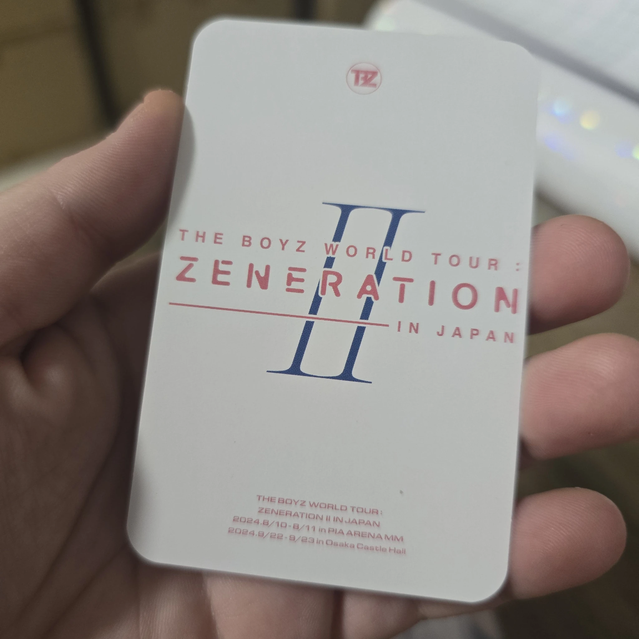 THE BOYZ THE BOYZ - Sangyeon & Juyeon & Kevin - WORLD TOUR: Zeneration 2 Event trading card japan listing photo 2