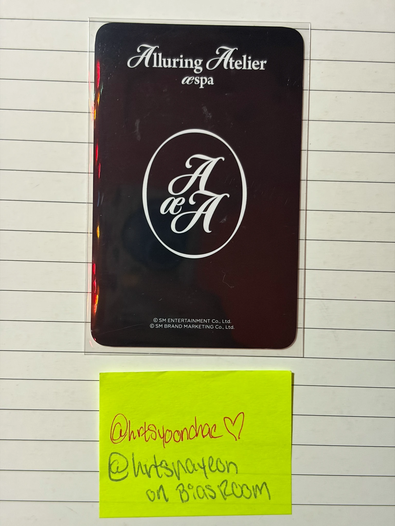 aespa Giselle aespa - Giselle - Aespa x Alluring Atelier  Other brand collaboration merch photocard trading card listing photo 2