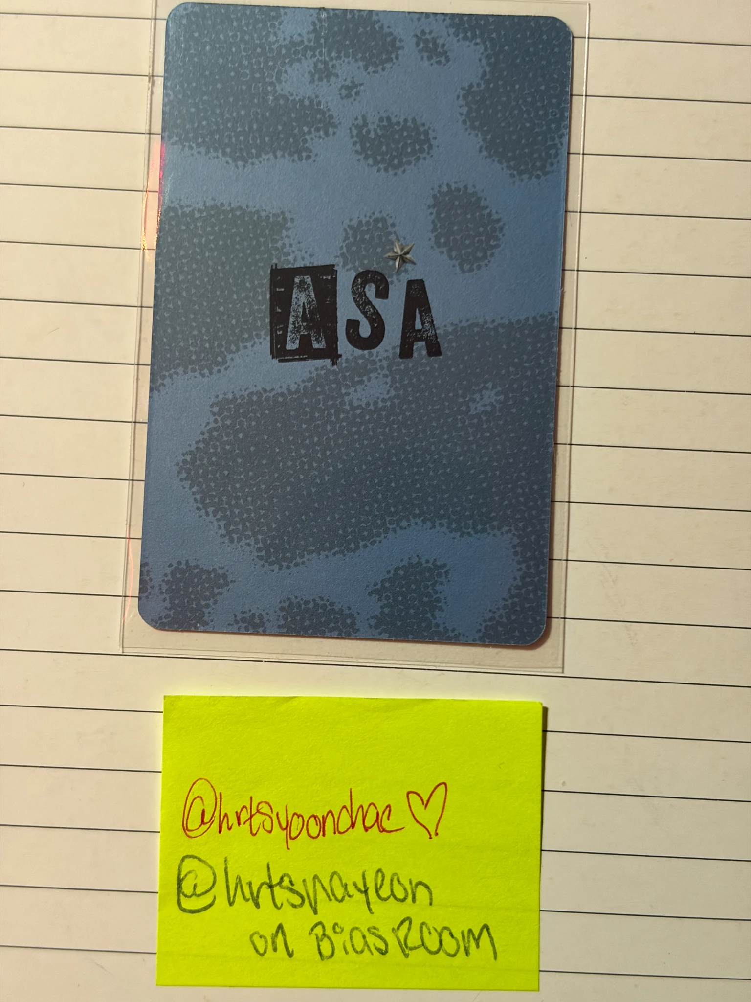 BABYMONSTER Asa BABYMONSTER - Asa - WE GO UP Album pattern version album photocard listing photo 2