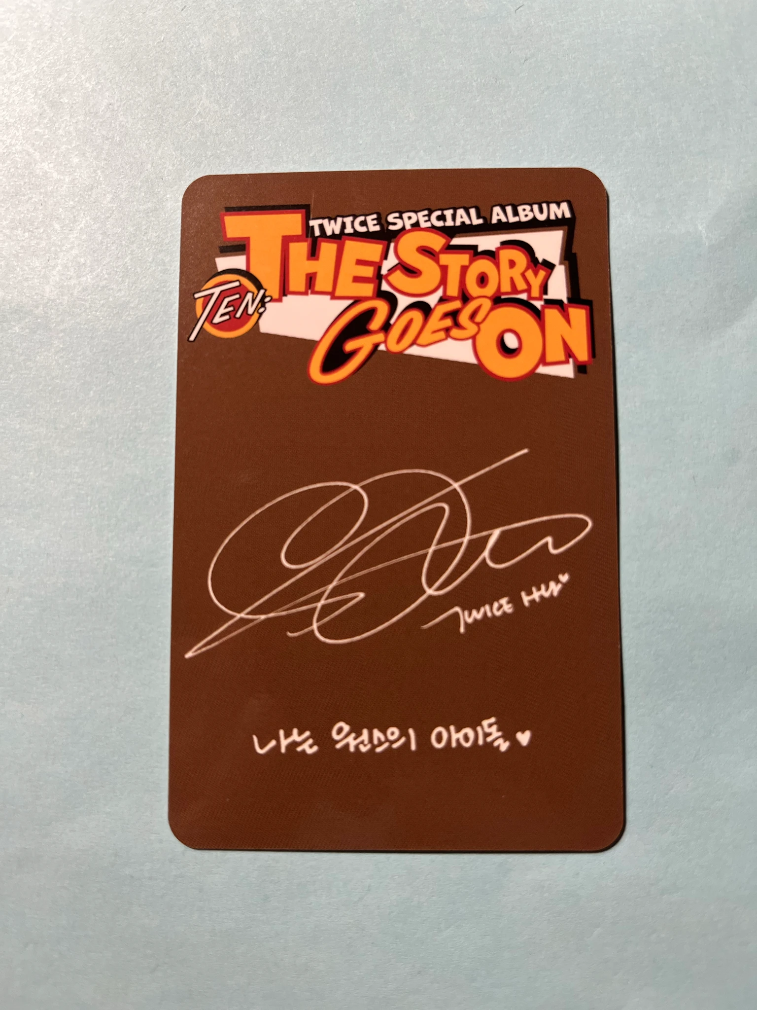 TWICE Sana TWICE - Sana - TEN: The Story Goes On Album album photocard Cast Ver. listing photo 2