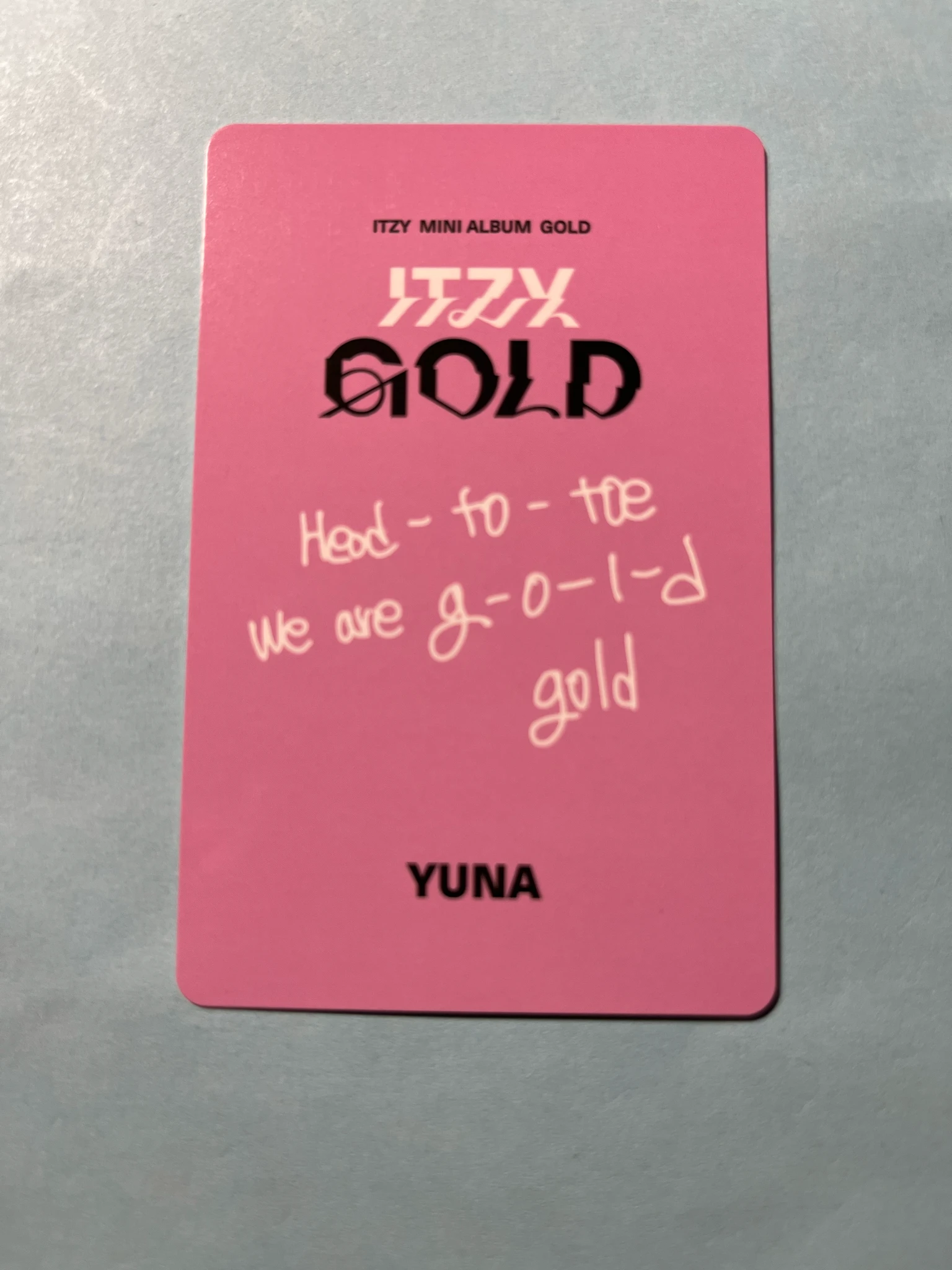 ITZY Yuna ITZY - Yuna - GOLD Album nemo version listing photo 2