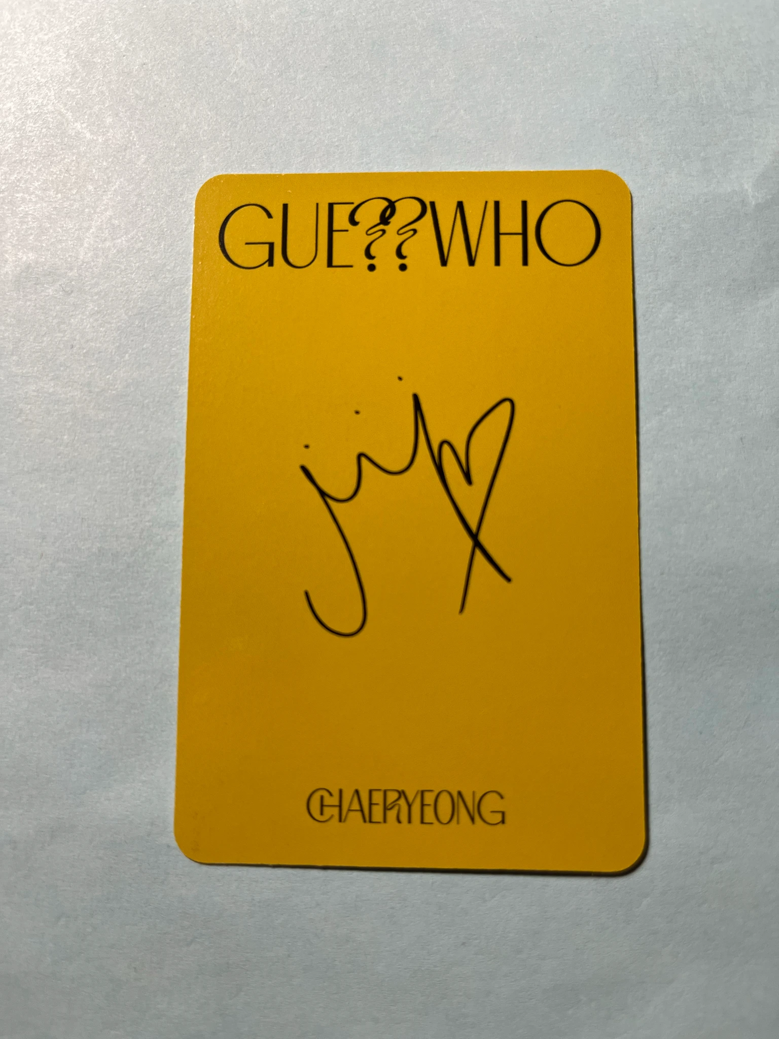 ITZY Chaeryeong ITZY - Chaeryeong - GUESS WHO Album album photocard standard version listing photo 2