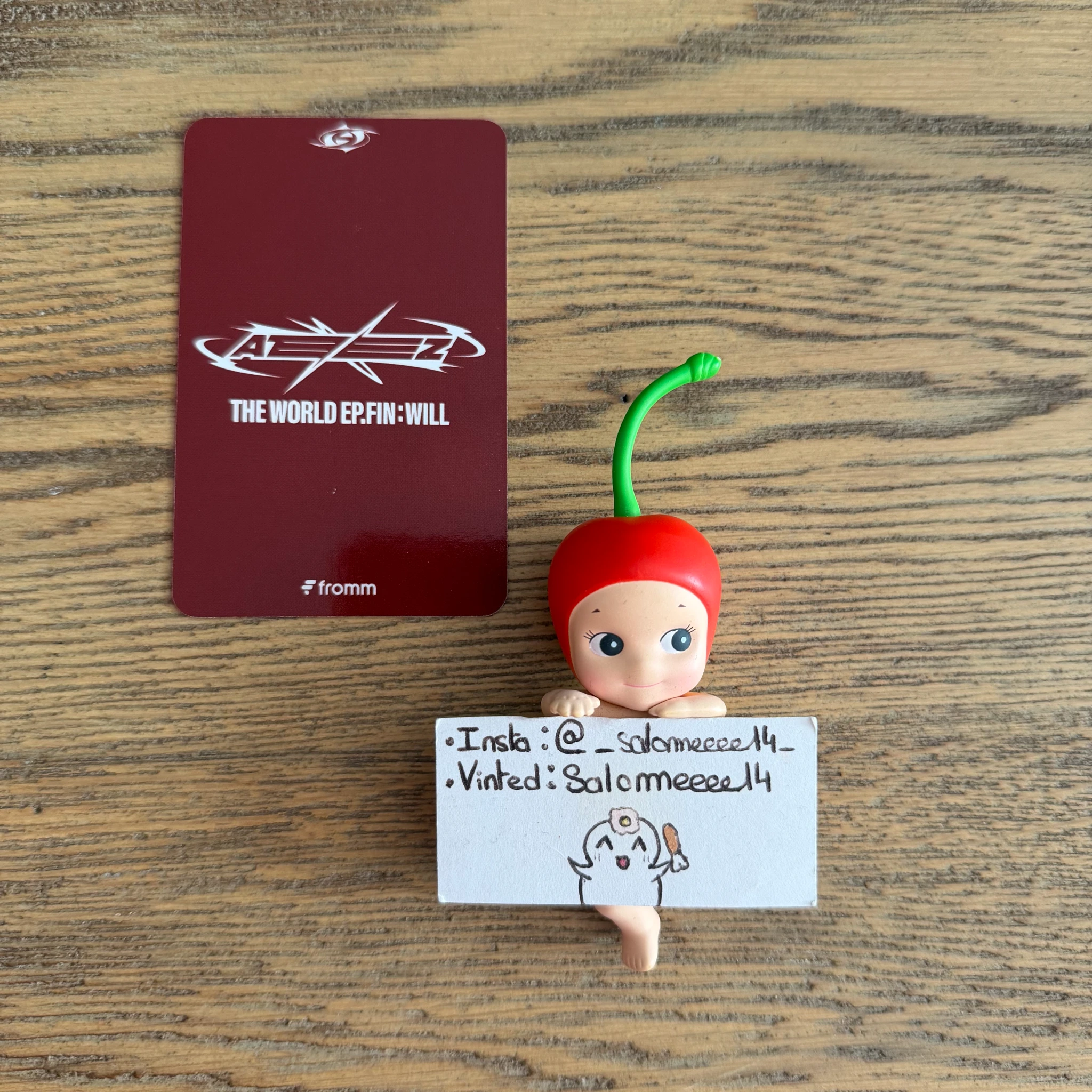 ATEEZ Wooyoung ATEEZ - Wooyoung - THE WORLD EP.FIN: WILL Album pinch your hair fromm store video call listing photo 2
